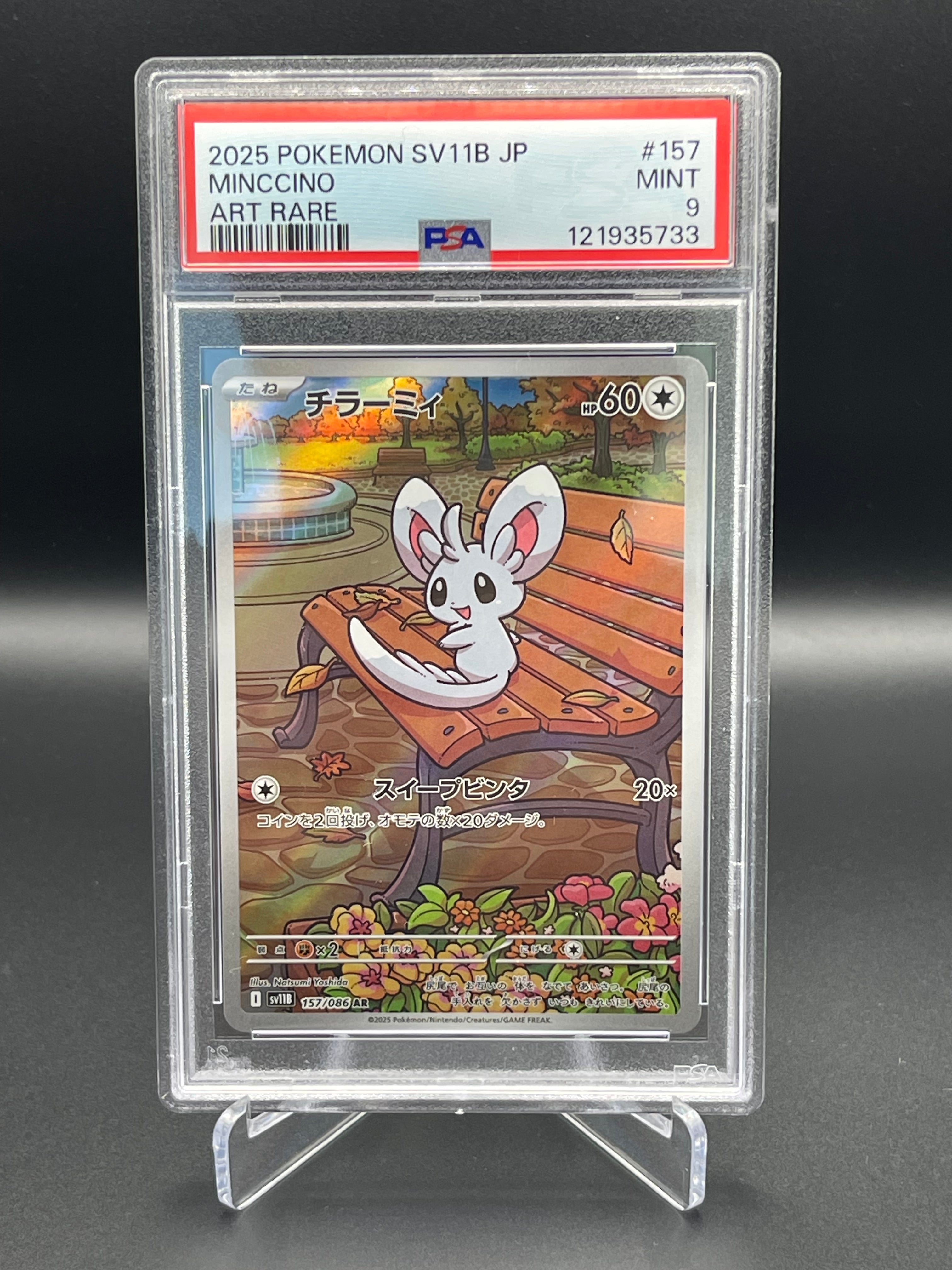 PSA 9 Mint Minccino 157/086 Card Vault TCG PSA 9 Mint Minccino 157/086 Card Vault TCG