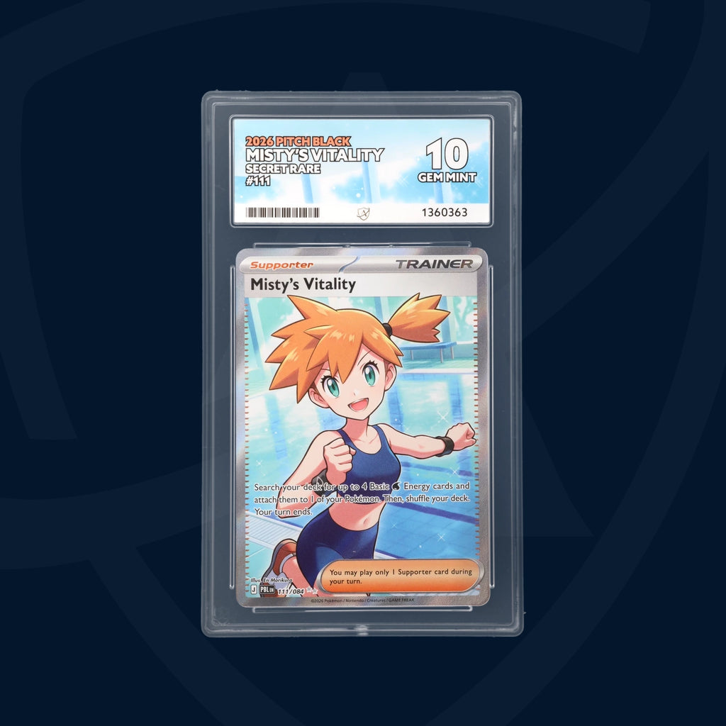 ACE GRADING 10 GEM MINT Misty's Vitality 11/084 Pitch Black