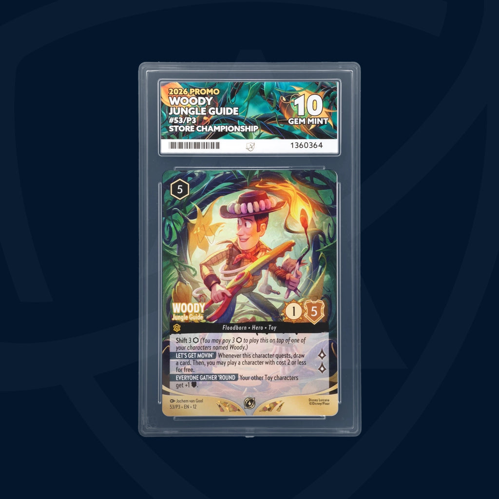 Ace Graded 10 Gem Mint Woody Jungle Guide 53/P3-EN-12 Store Championship