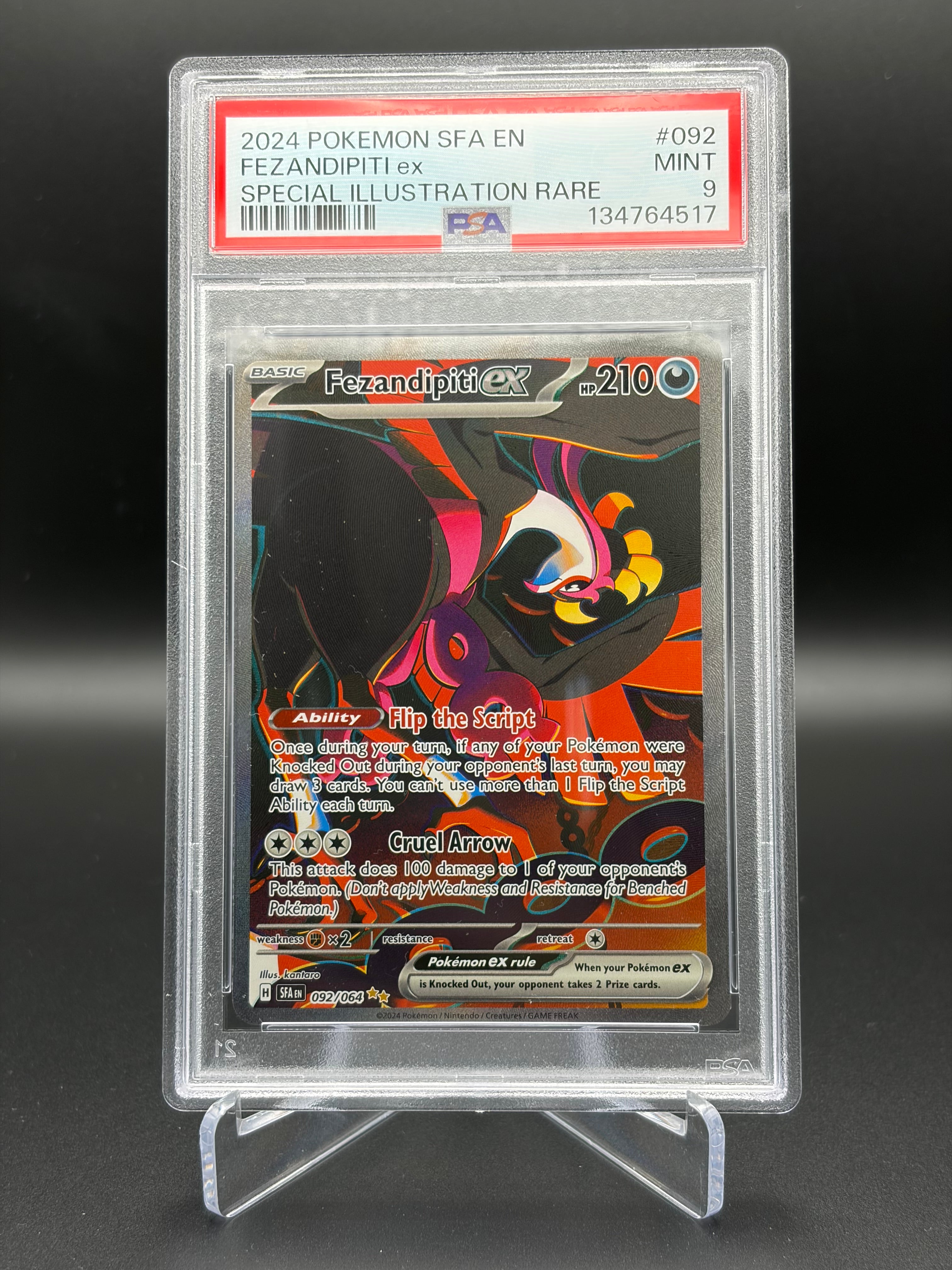 PSA 9 MINT Shrouded Fable Fezandipiti ex 092/064