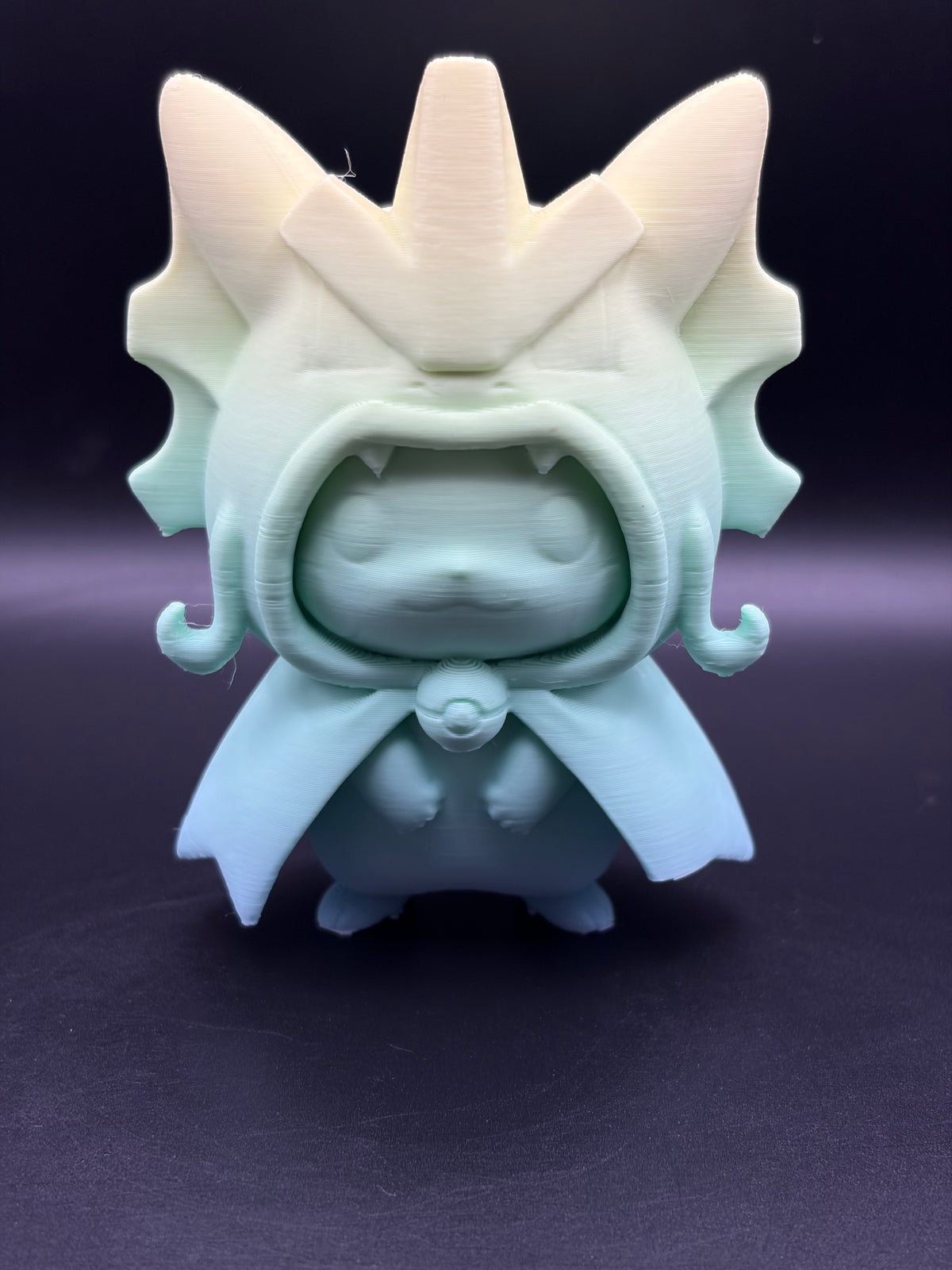 3D Printed Pikachu in Gyrados Poncho