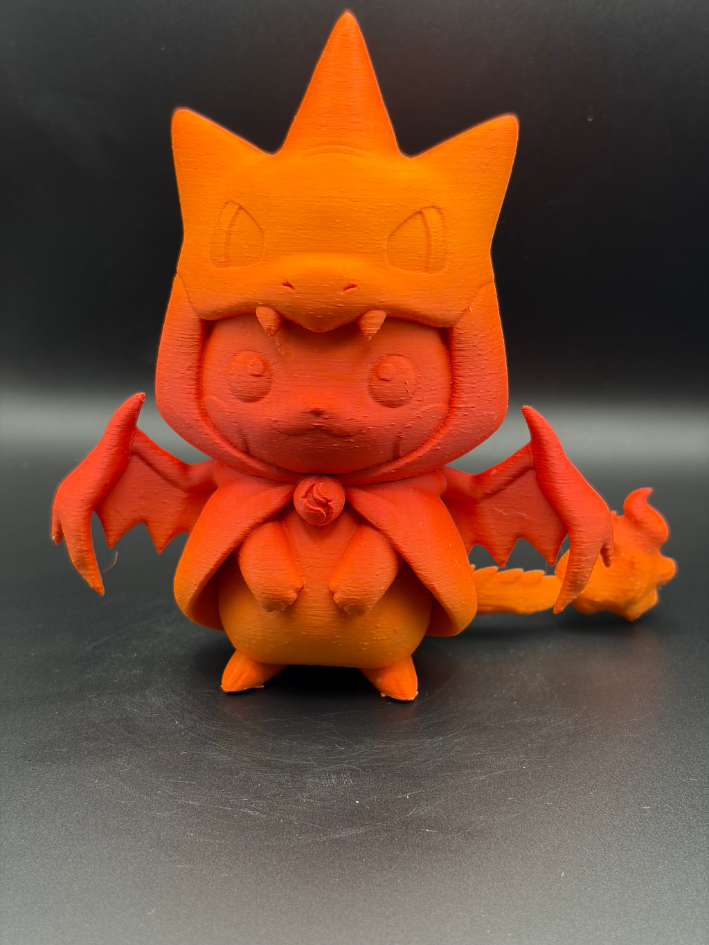 3D Printed Pikachu in Charizard Poncho