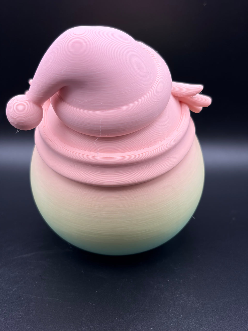 3D Printed Chansey in Christmas hat