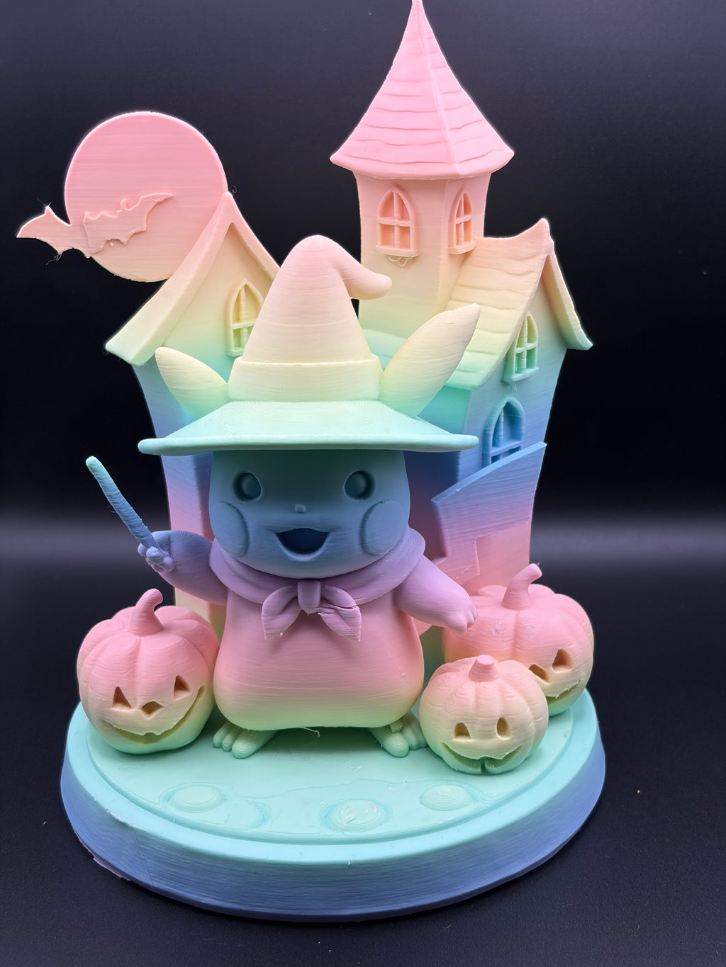 3D Printed Halloween scene with Pikachu