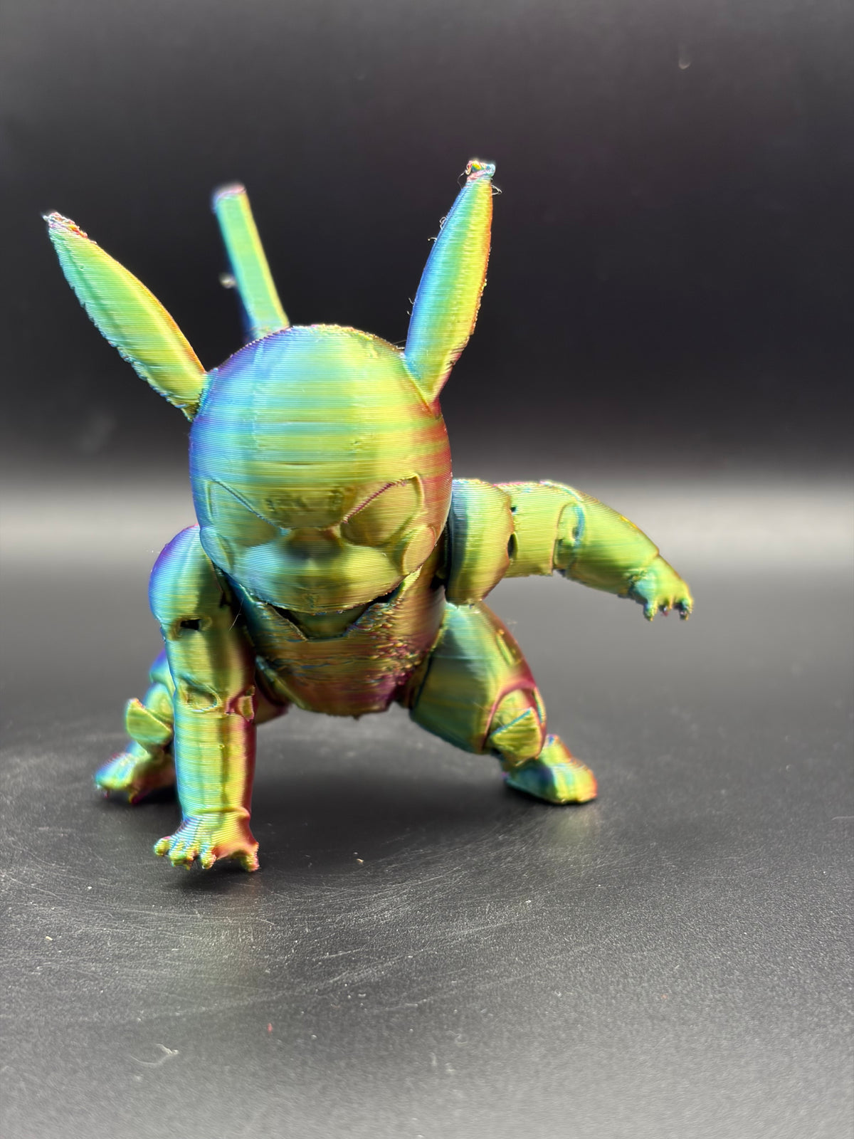 3D Printed Battle worn Iron Pikachu