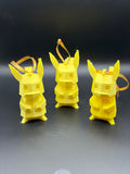 3D Printed Pikachu Christmas tree decorations 3pk