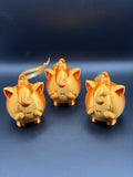 3D Printed Jigglypuff Christmas tree decorations 3pk
