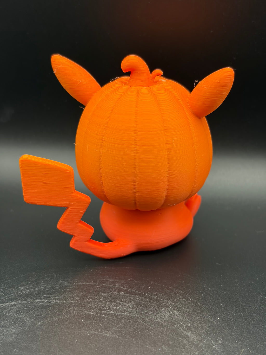 3D Printed Pikachu with pumpkin hat