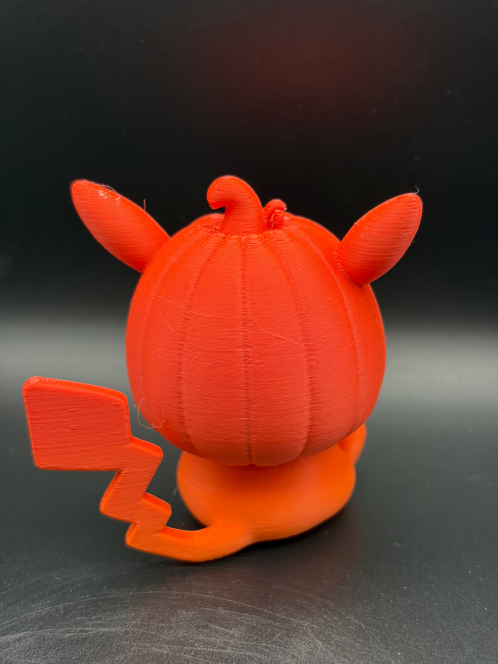 3D Printed Pikachu with pumpkin hat