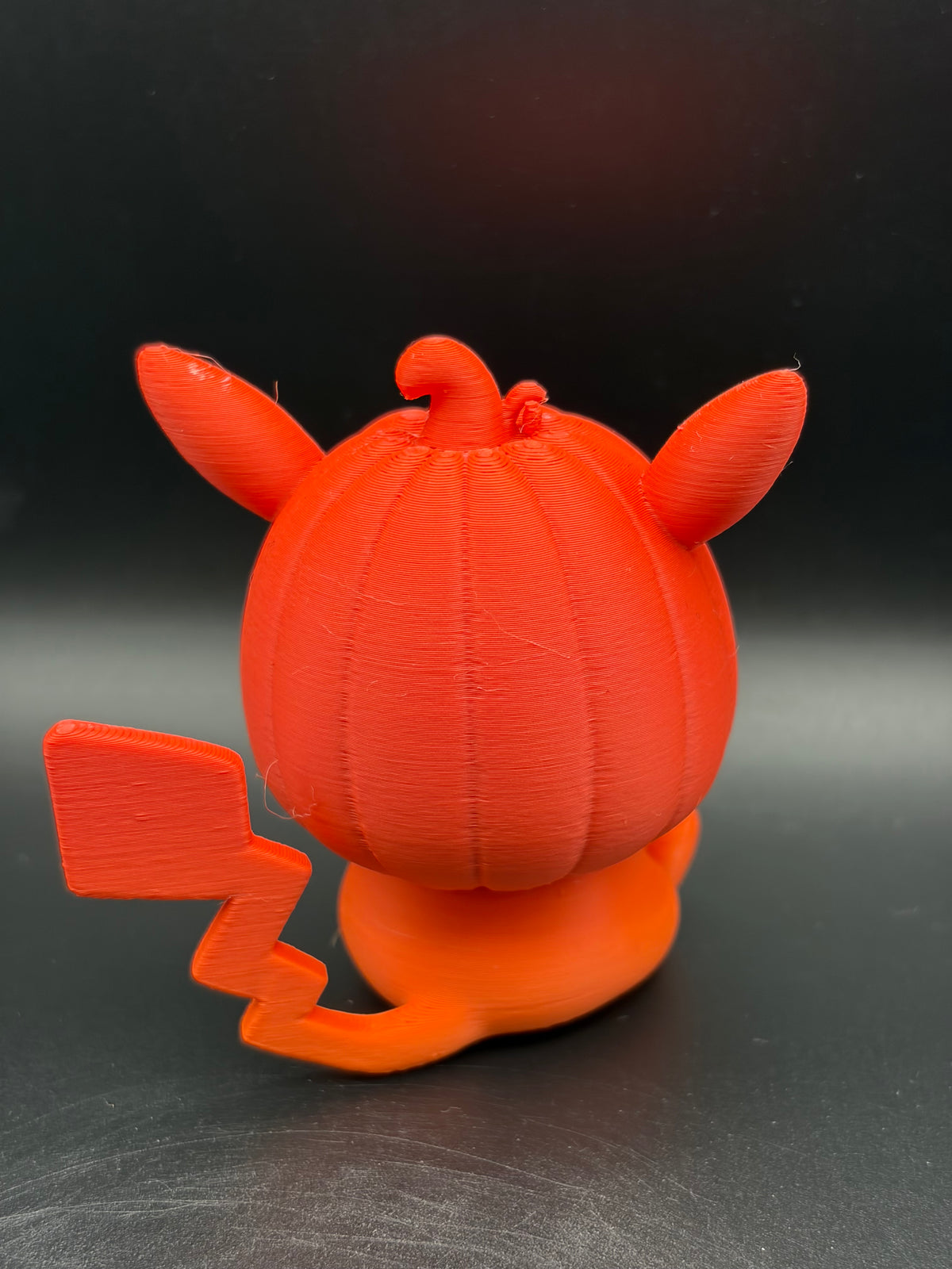 3D Printed Pikachu with pumpkin hat