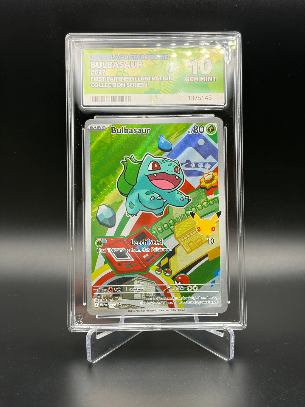 Pokémon First Partner Illustration Collection - 27 Cards all Graded Gem Mint 10