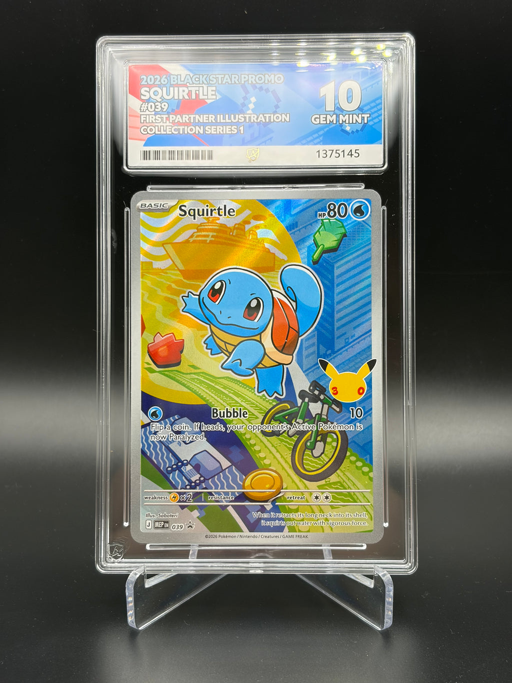 Pokémon First Partner Illustration Collection - 27 Cards all Graded Gem Mint 10