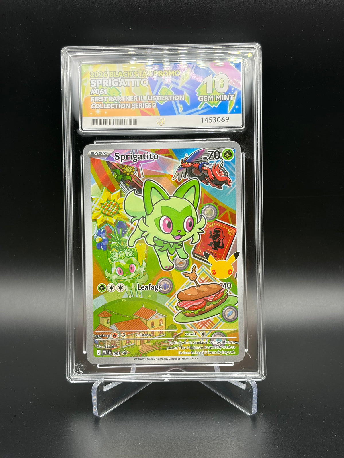Pokémon First Partner Illustration Collection - 27 Cards all Graded Gem Mint 10