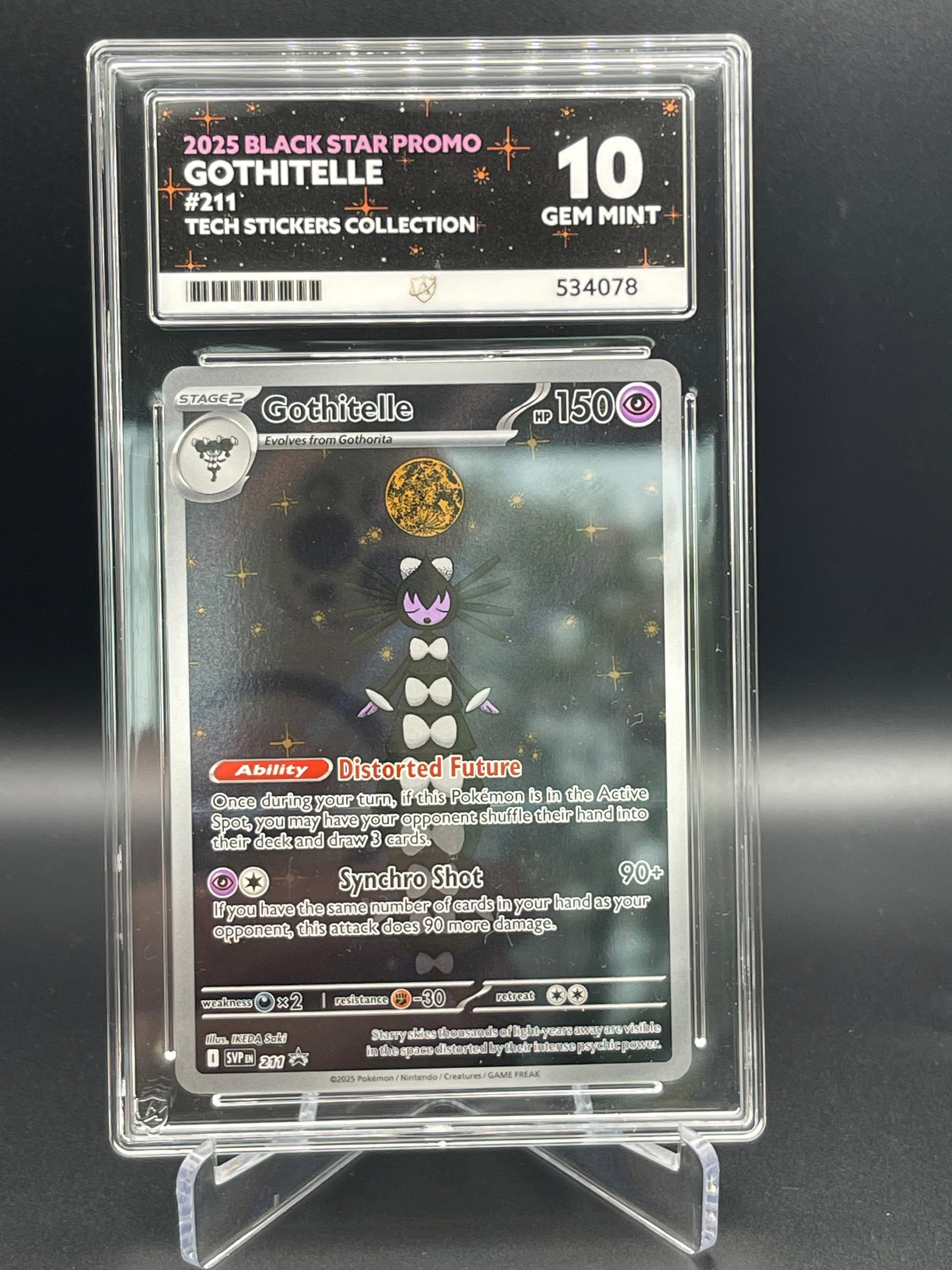 Ace Graded 10 Gem Mint Pokémon Gothitelle SVP #211