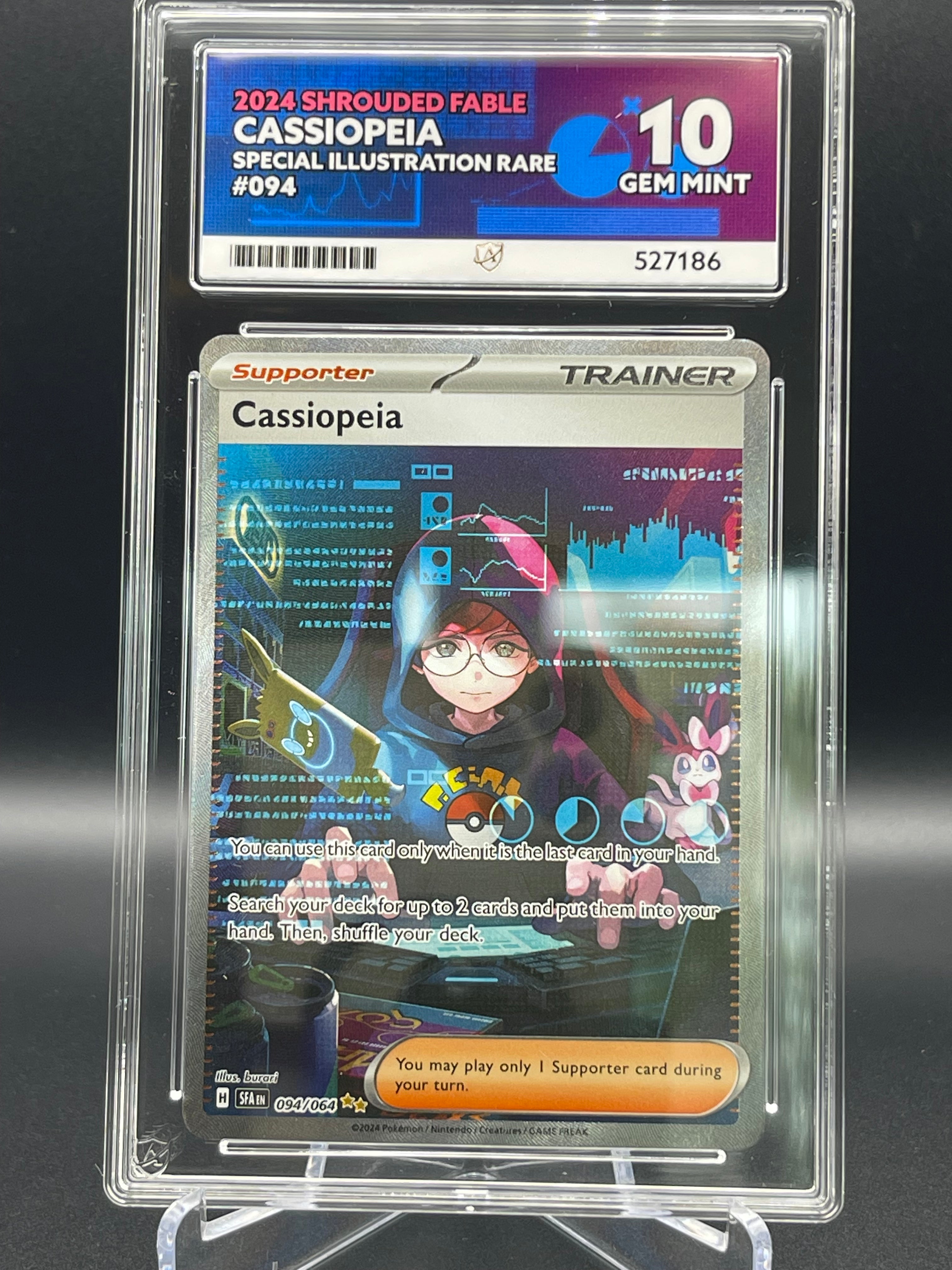 Ace Graded 10 Gem Mint Cassiopeia 094/064