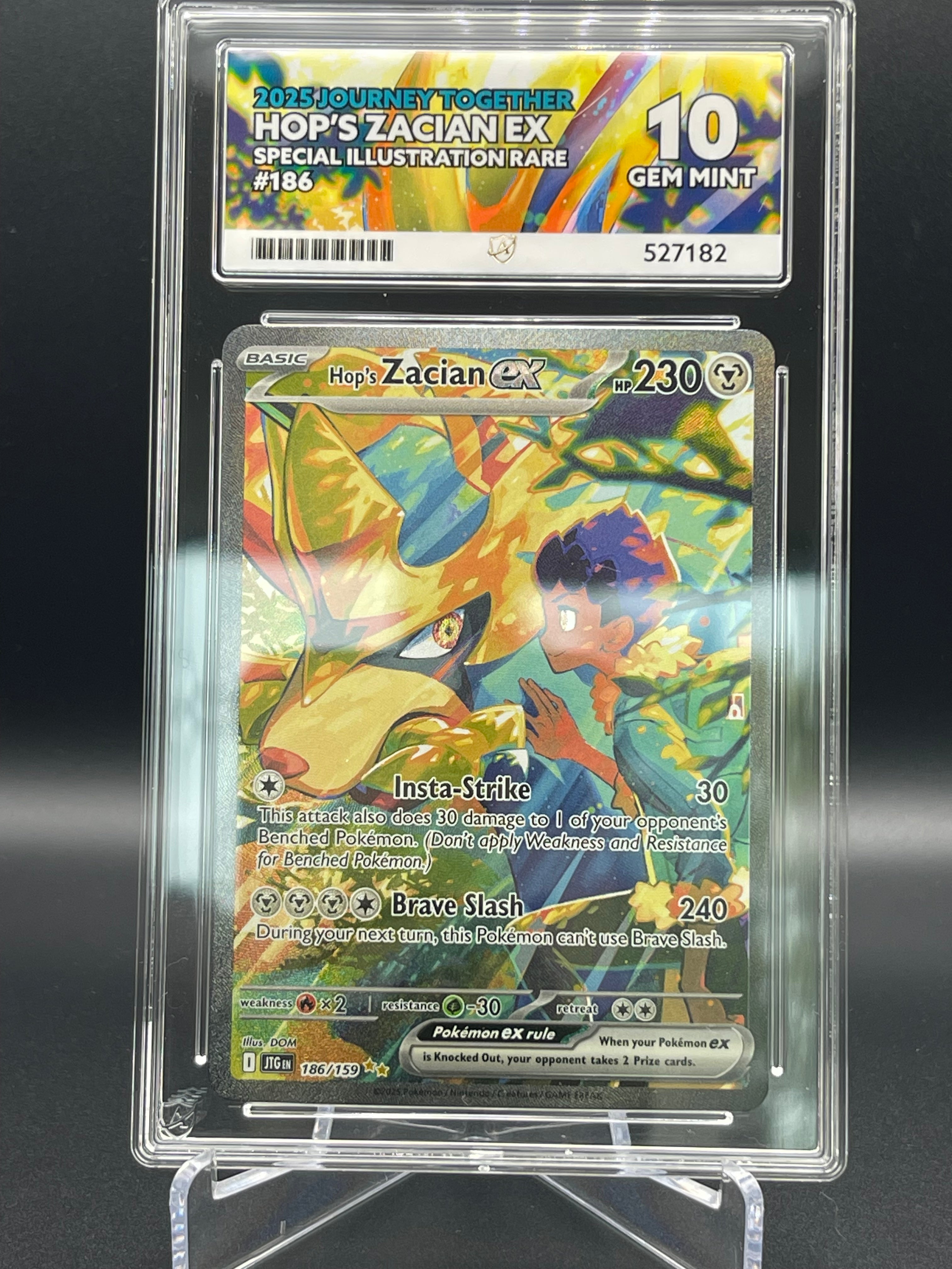 Ace Graded 10 Hop's Zacian 186/159