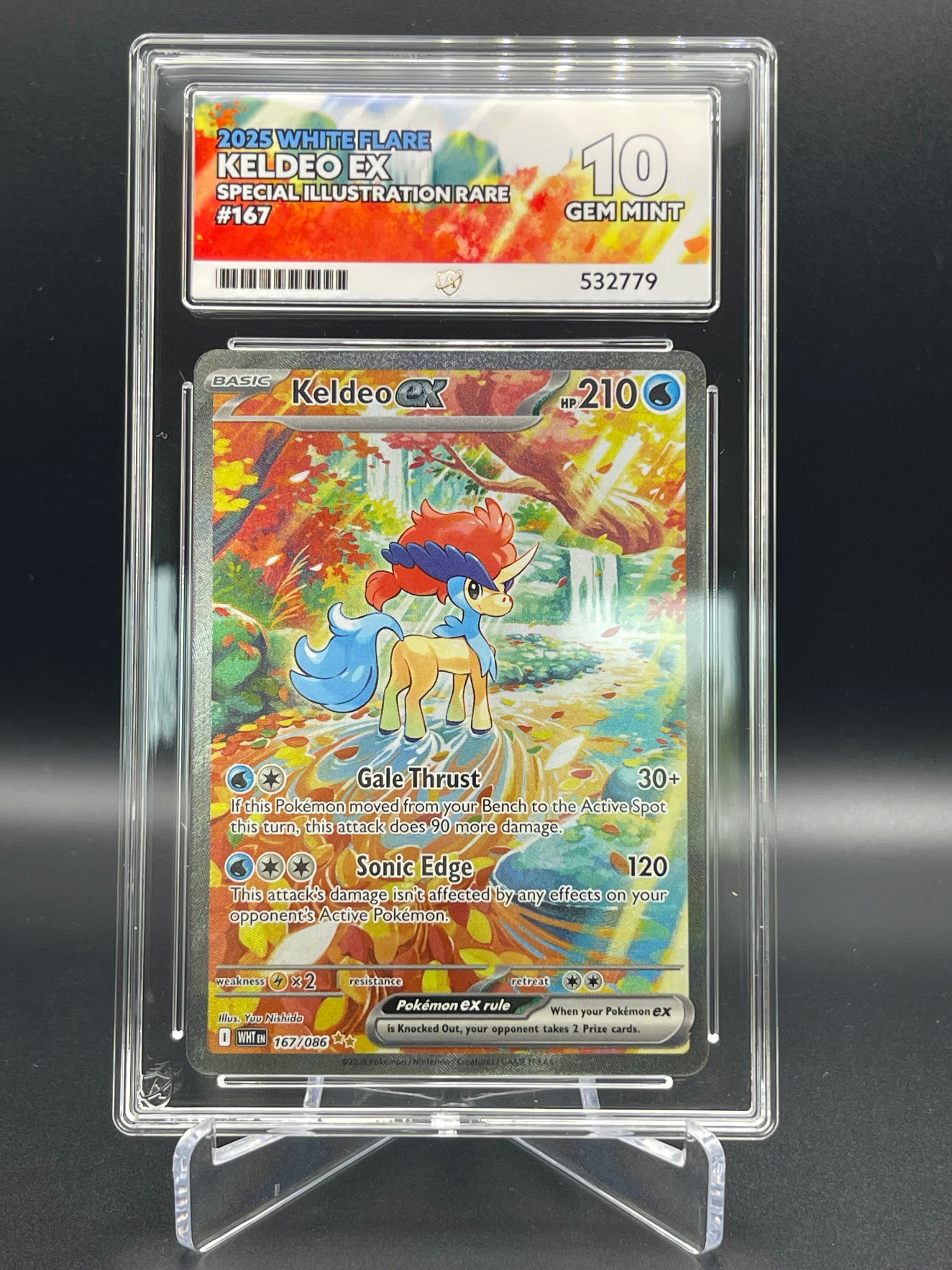 Ace Graded 10 Gem Mint Keldeo 167/086