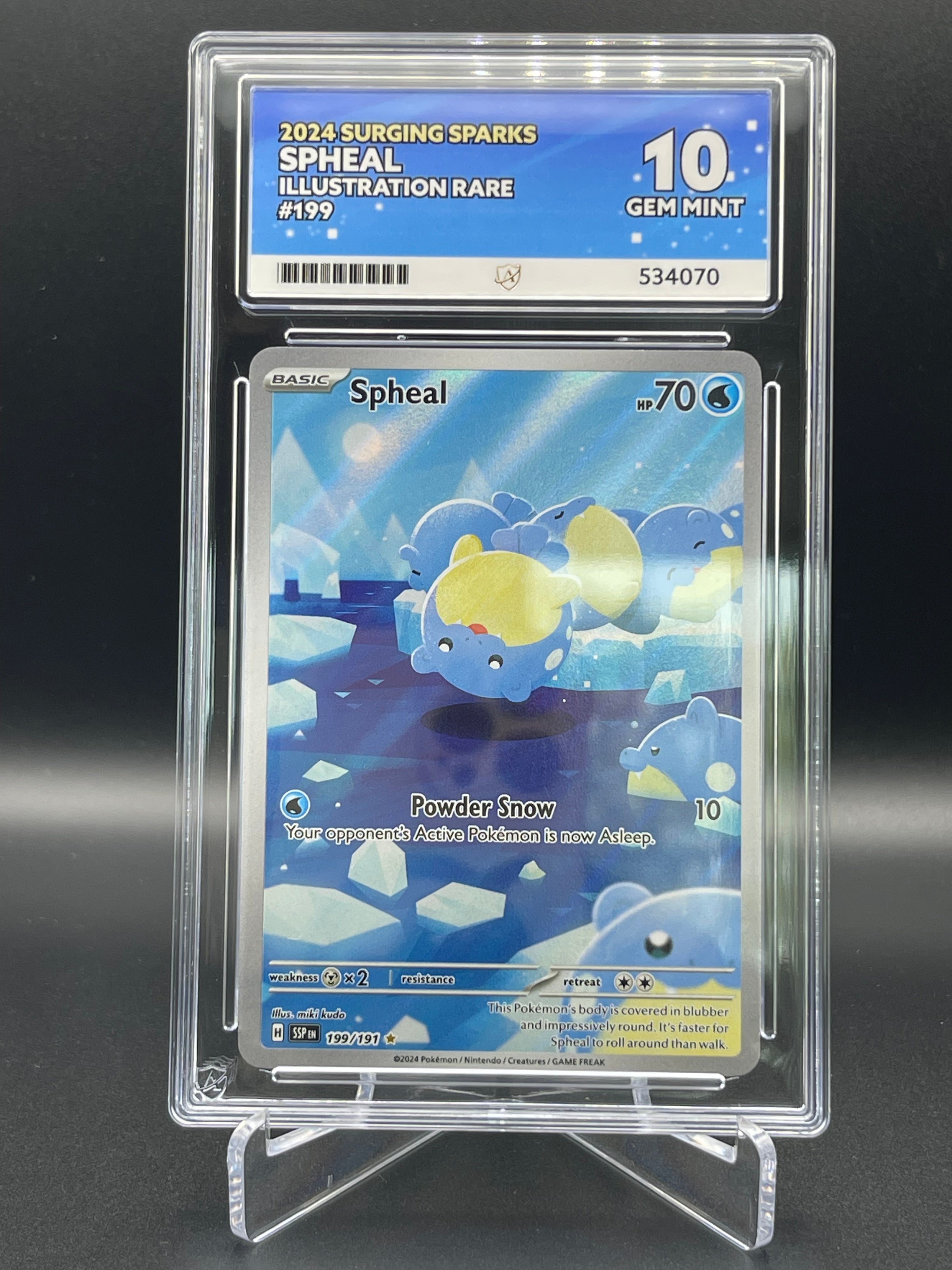 ACE Graded 10 Gem Mint Spheal 199/191