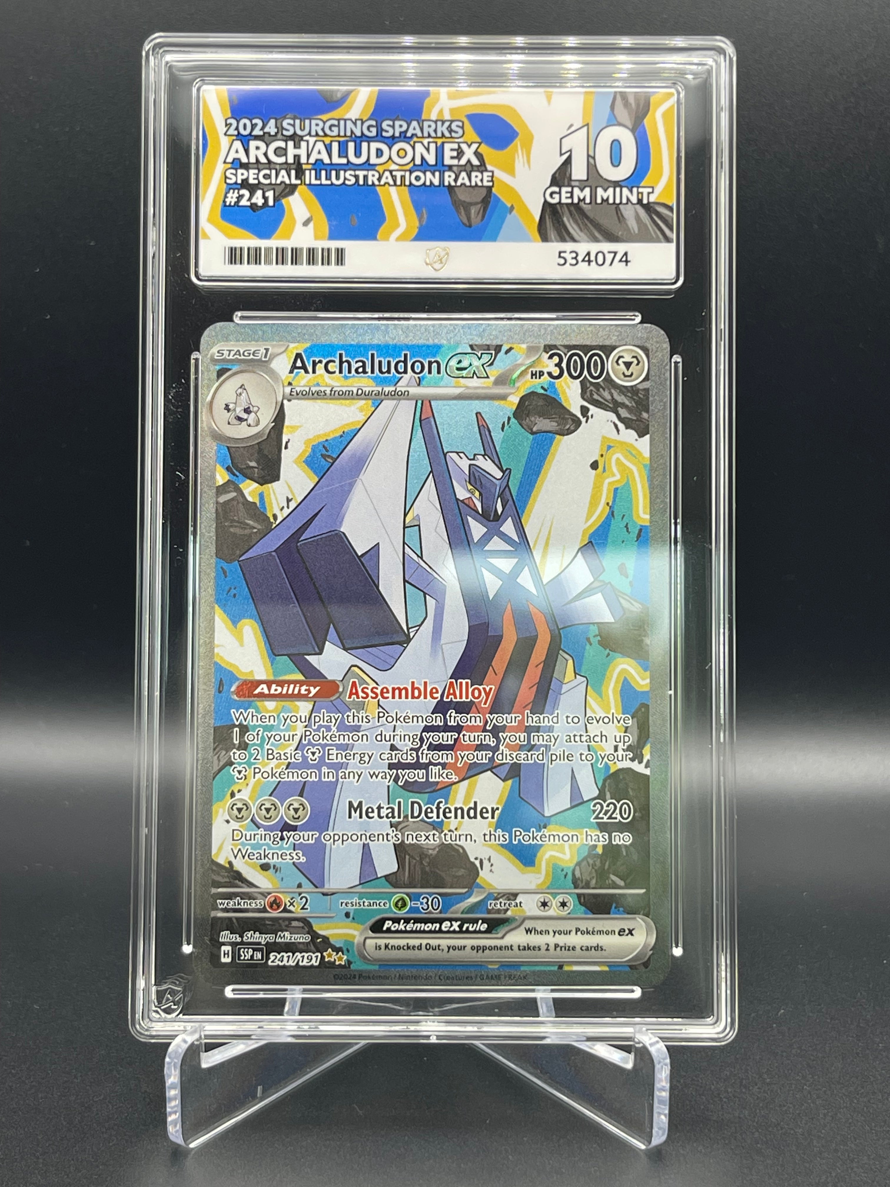 Ace Grading 10 GEM MINT Archaludon 241/191