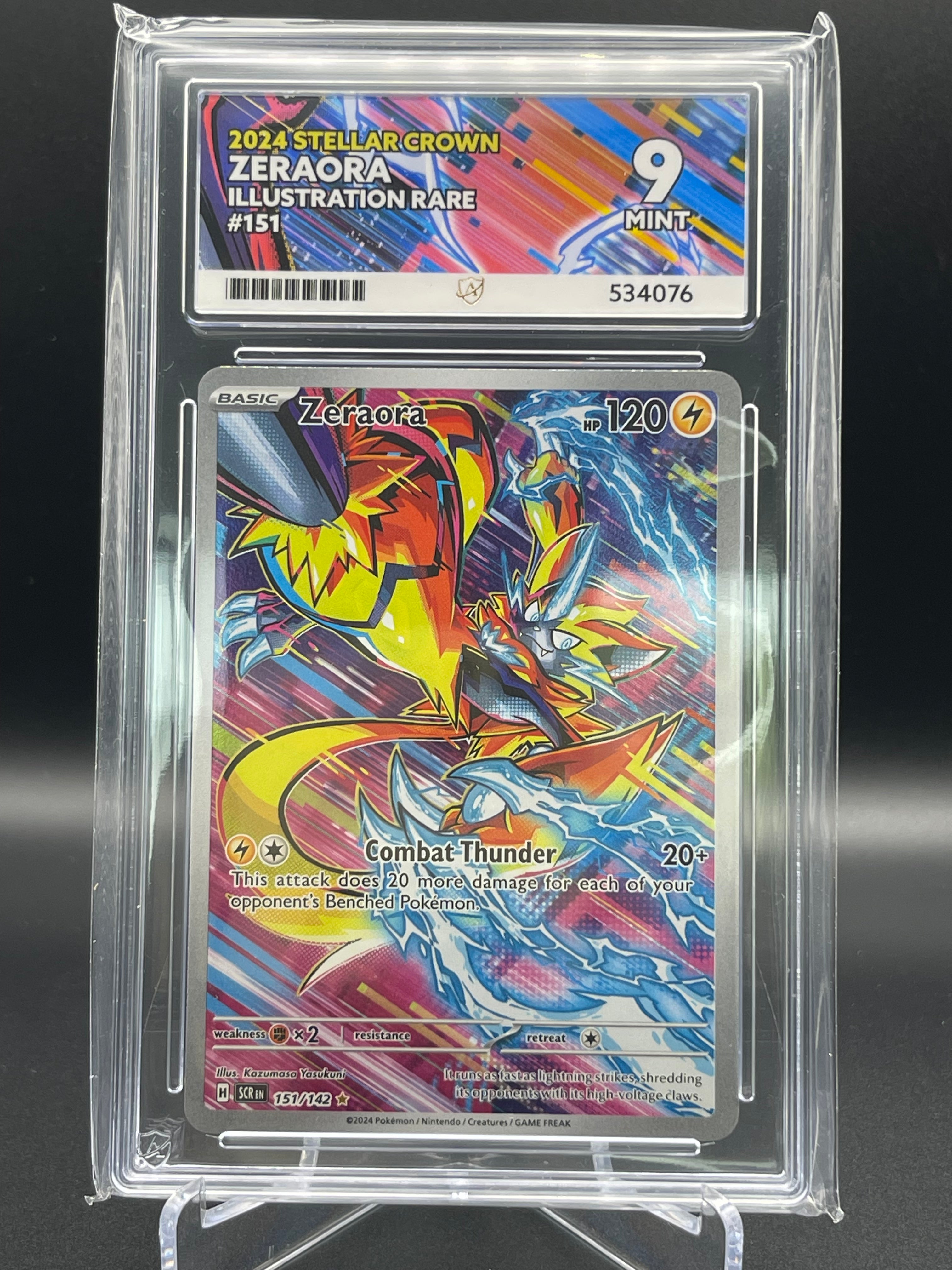Ace Graded 9 Mint Zeraora 151/142