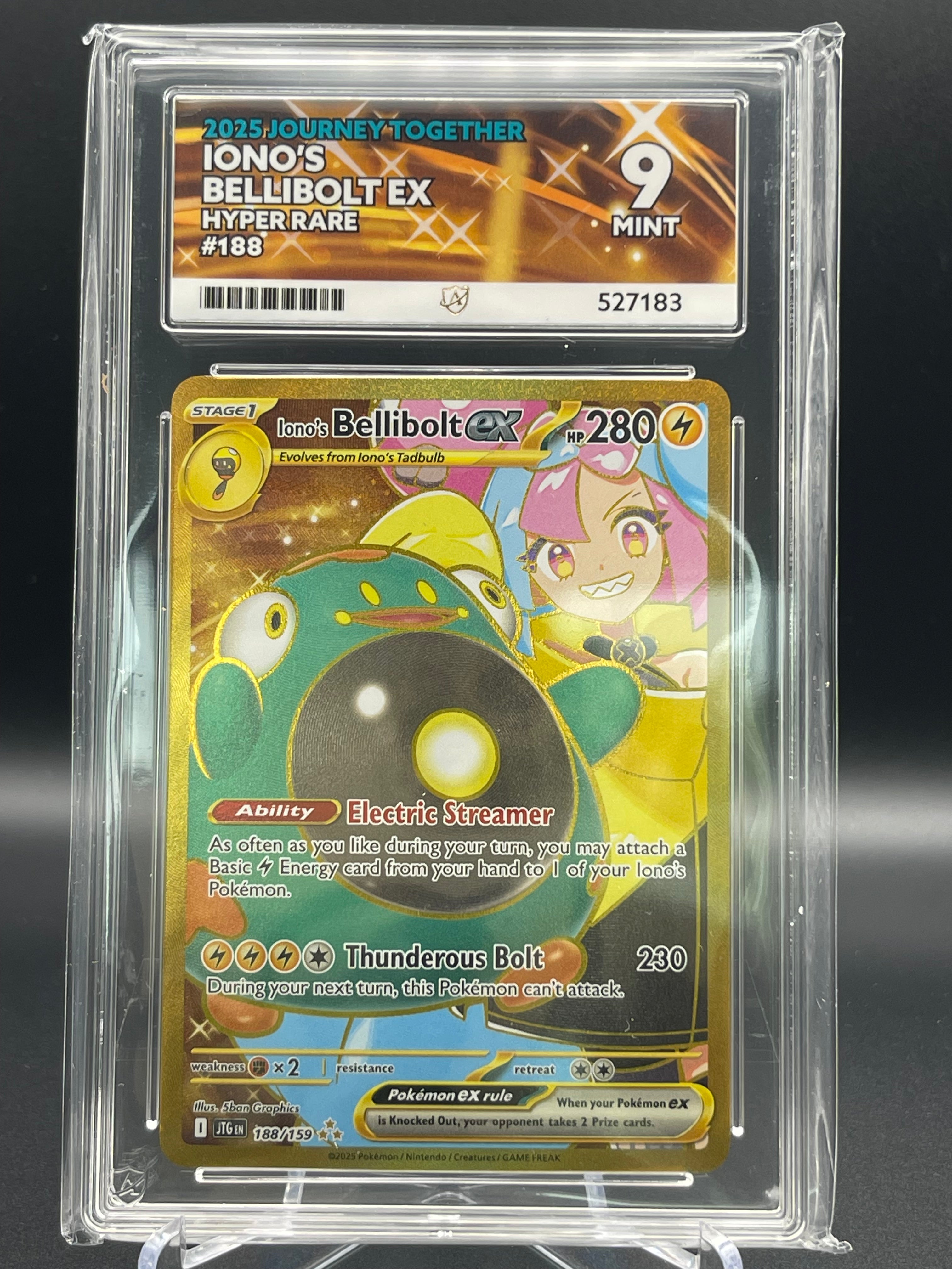 ACE Grading MINT 9 Iono's Bellibolt 188/159