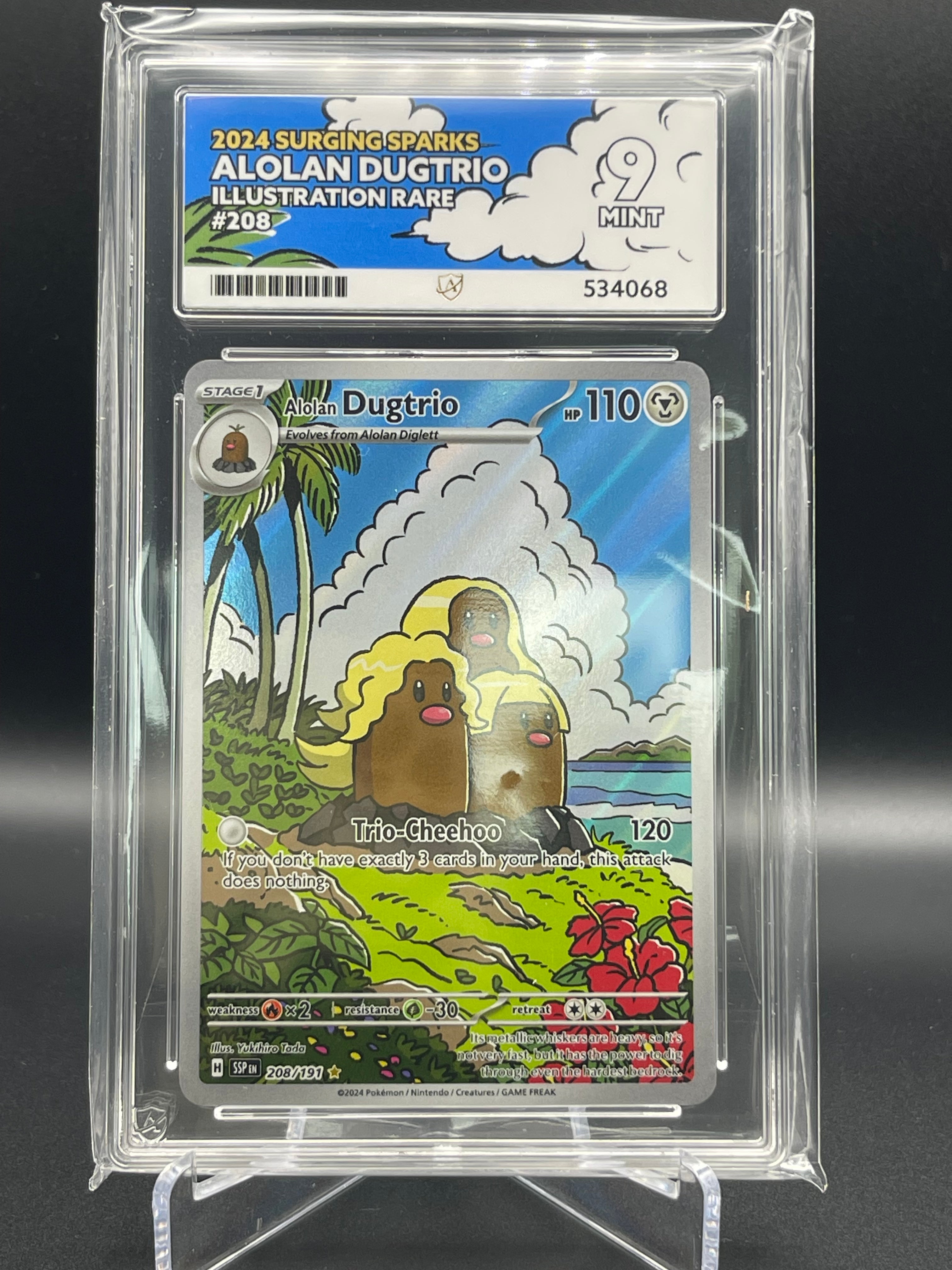 ACE Grading 9 MINT Alolan Dugtrio 208/191