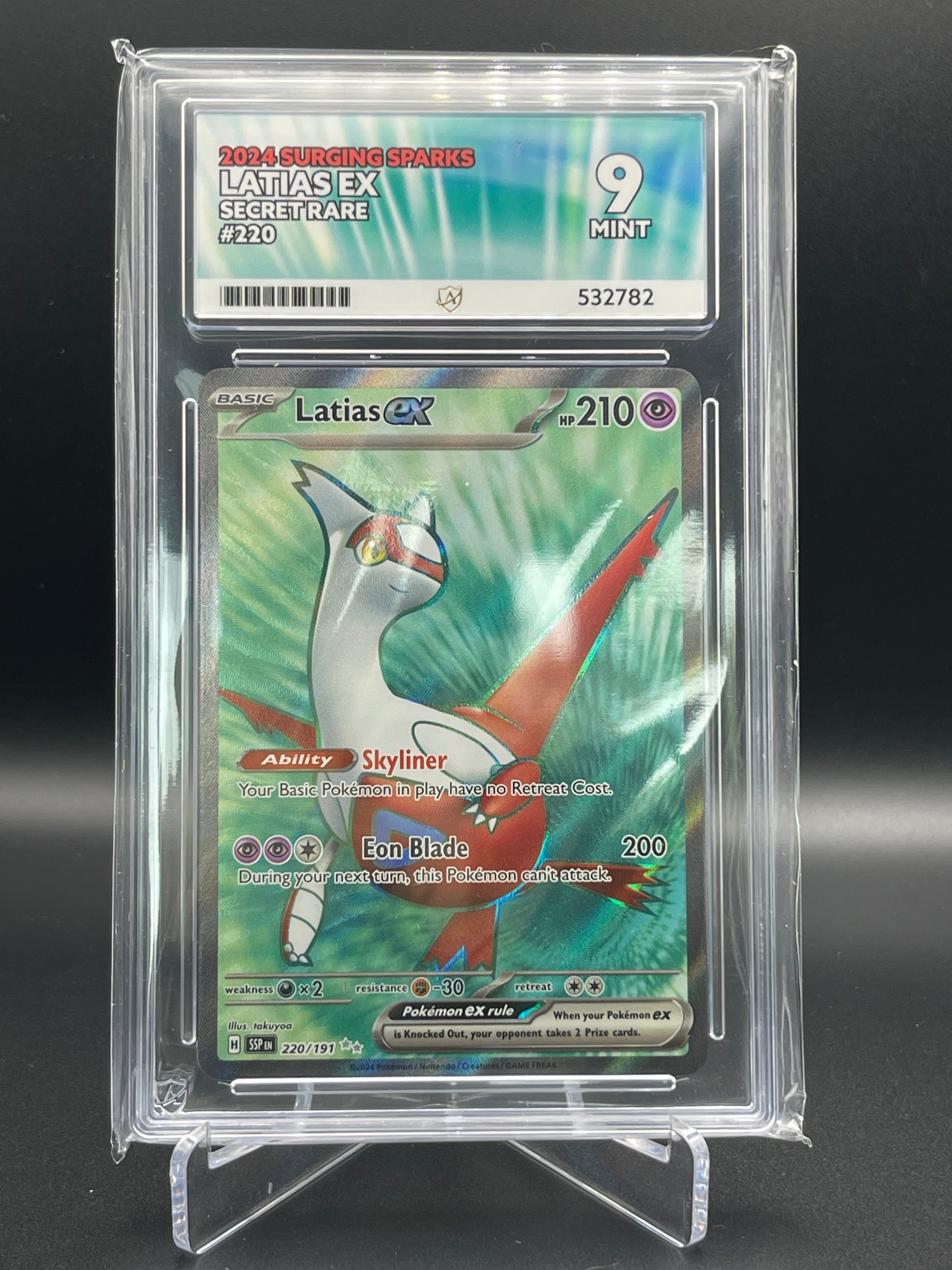 ACE Grading 9 MINT Latias 220/191