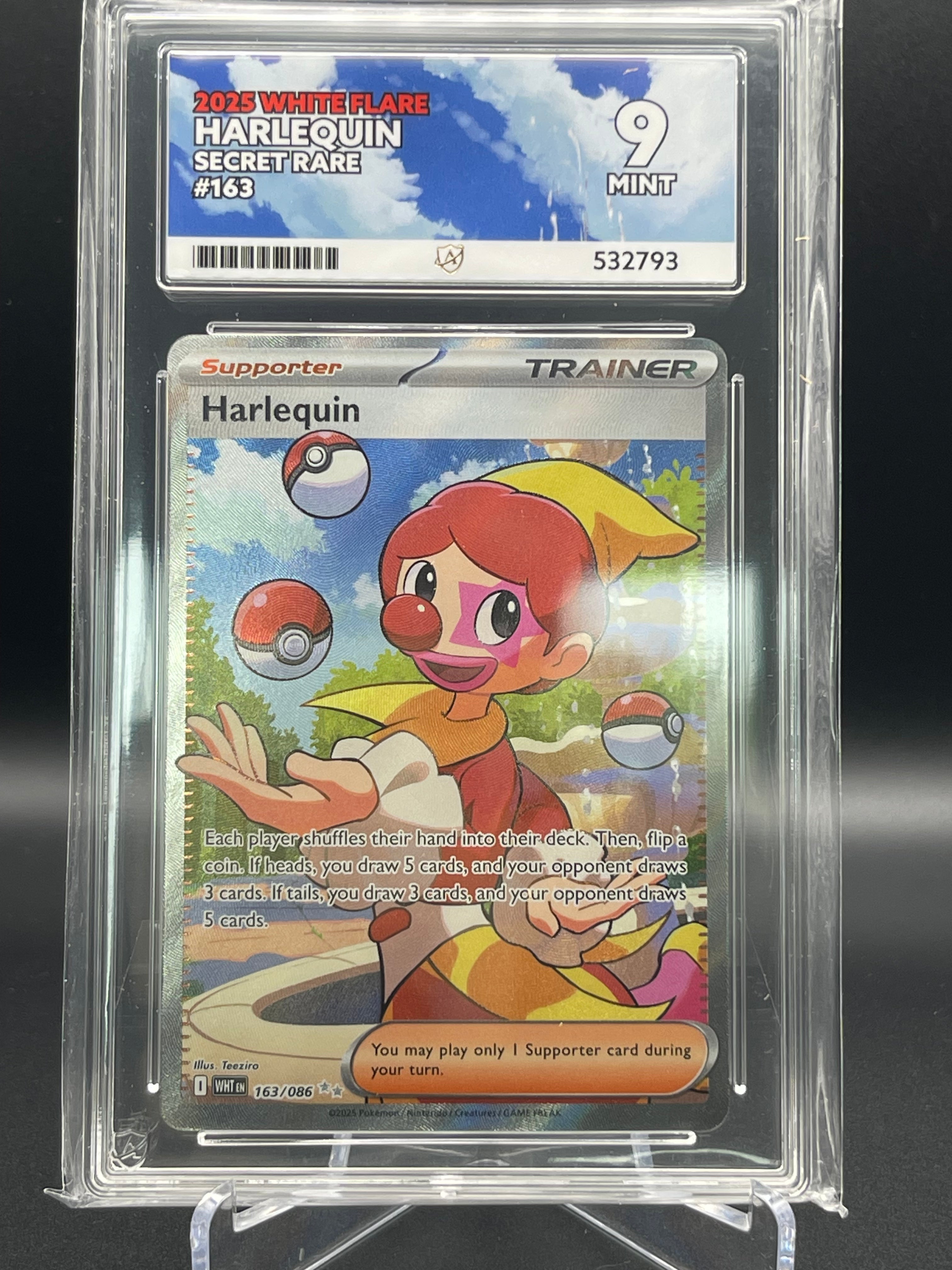 ACE Grading 9 MINT Harlequin 163/086