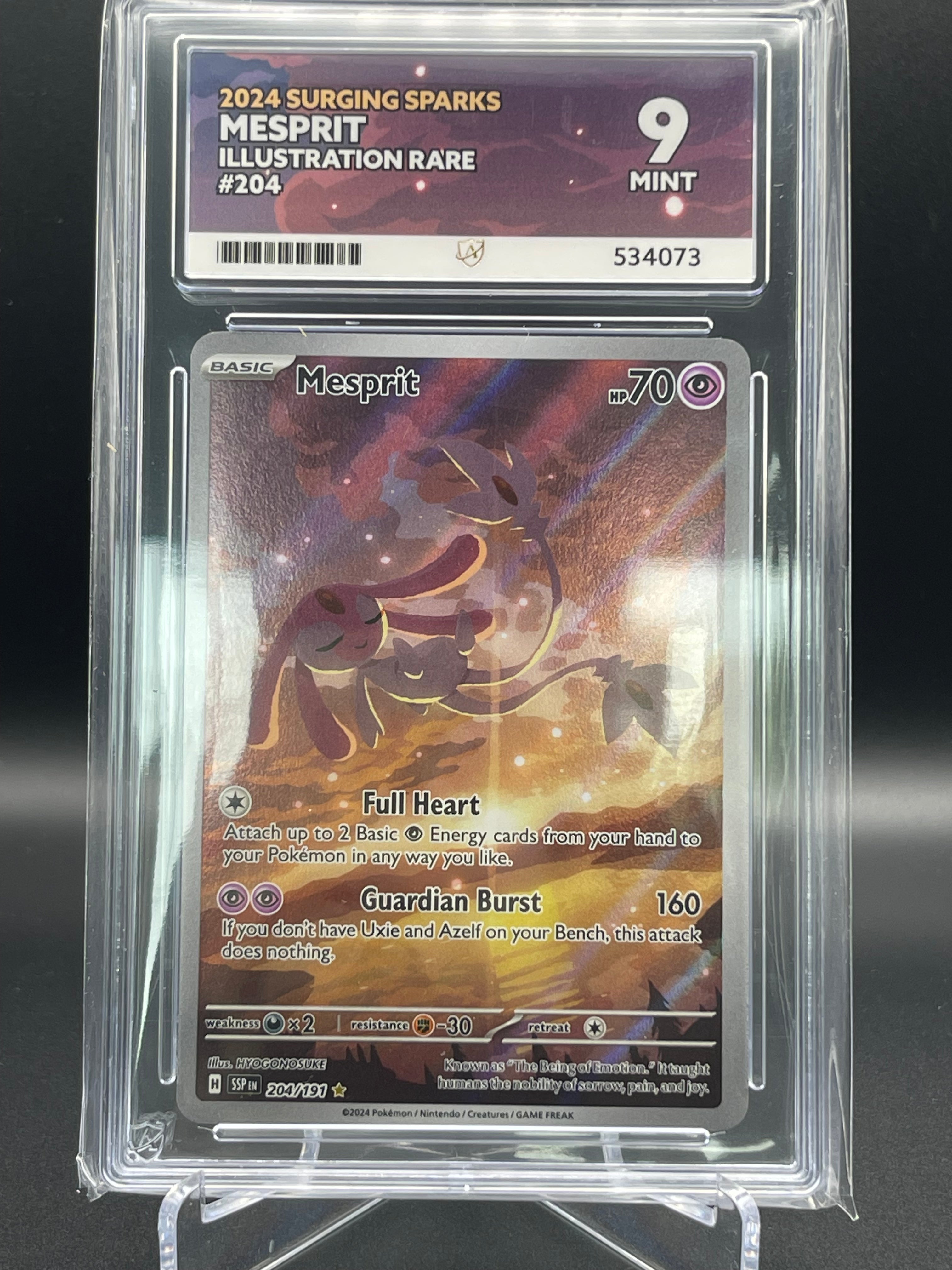 ACE Grading 9 MINT Mesprit 204/191