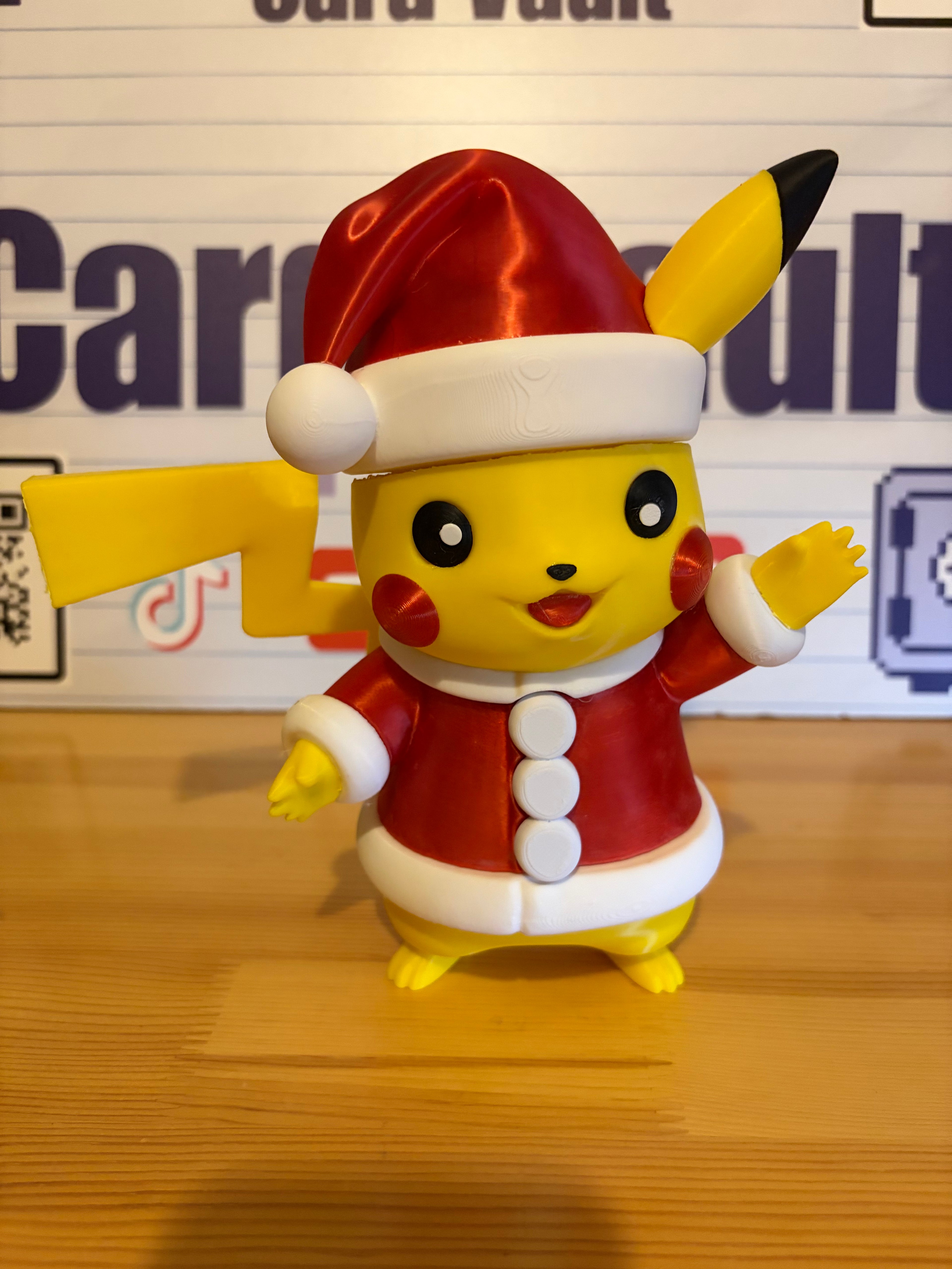 3D Printed Custom Christmas Pikachu