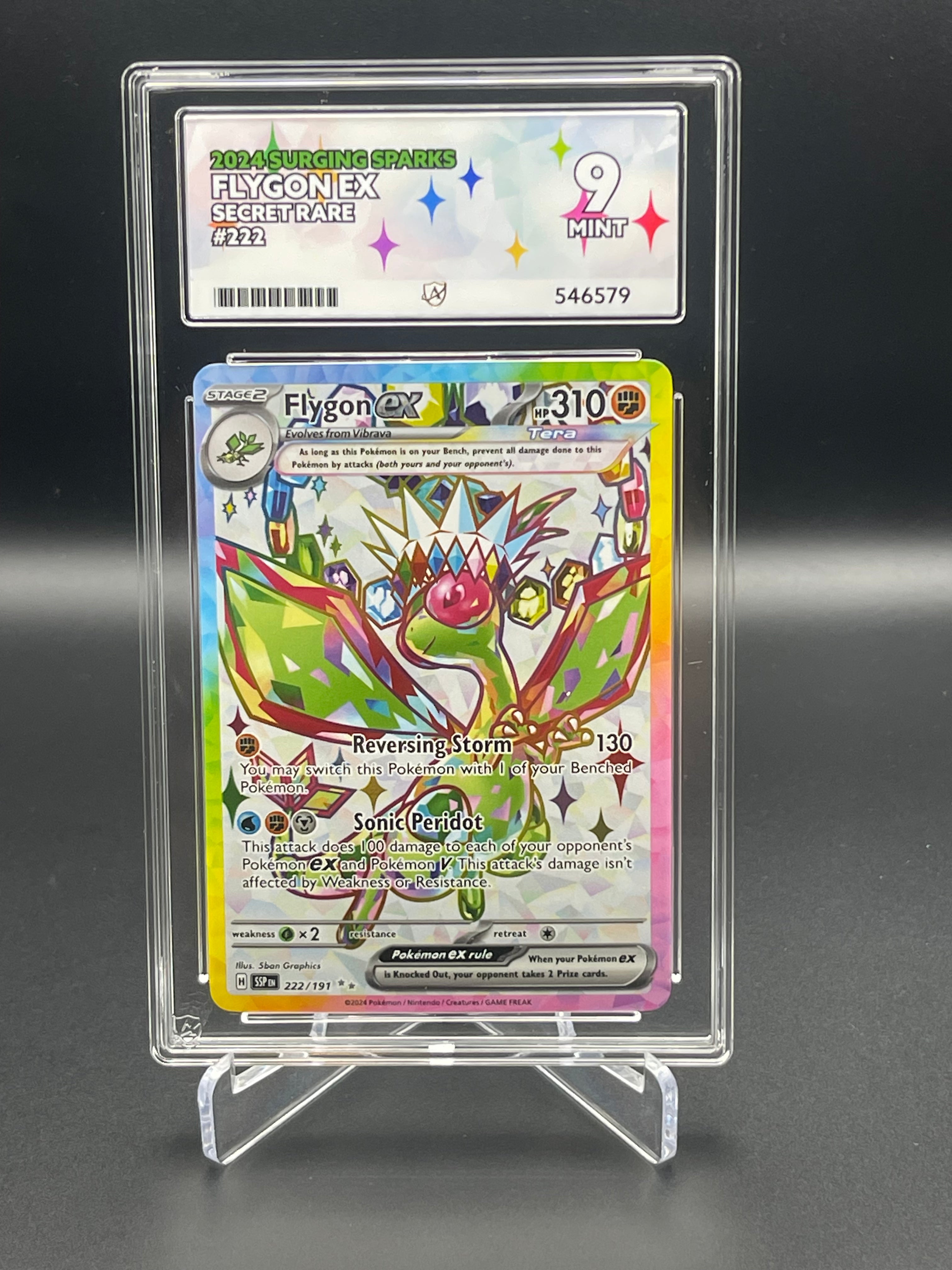 ACE GRADED 9 MINT Flygon EX 222/191