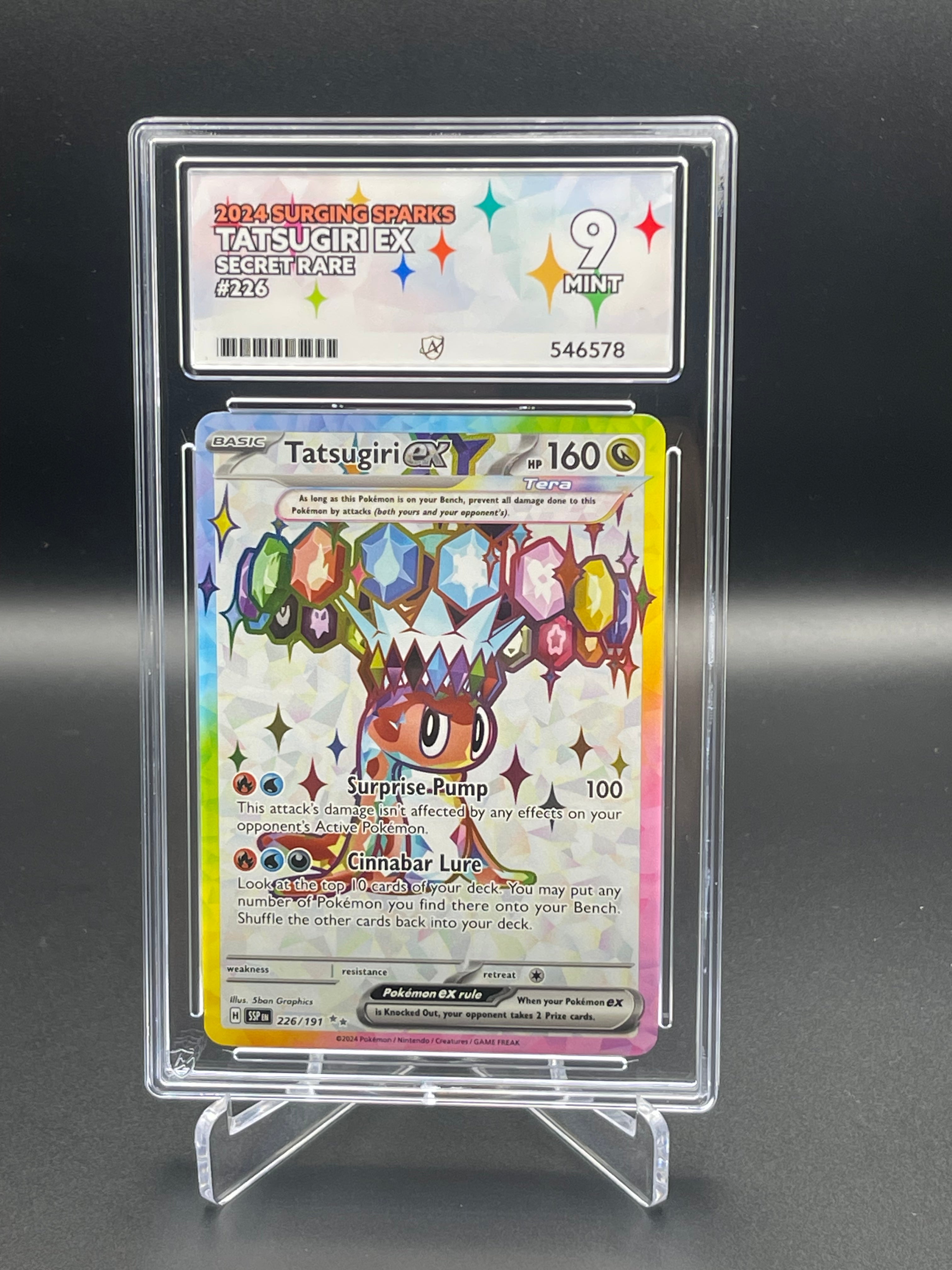 ACE GRADED 9 MINT Tatsugiri Ex 226/191