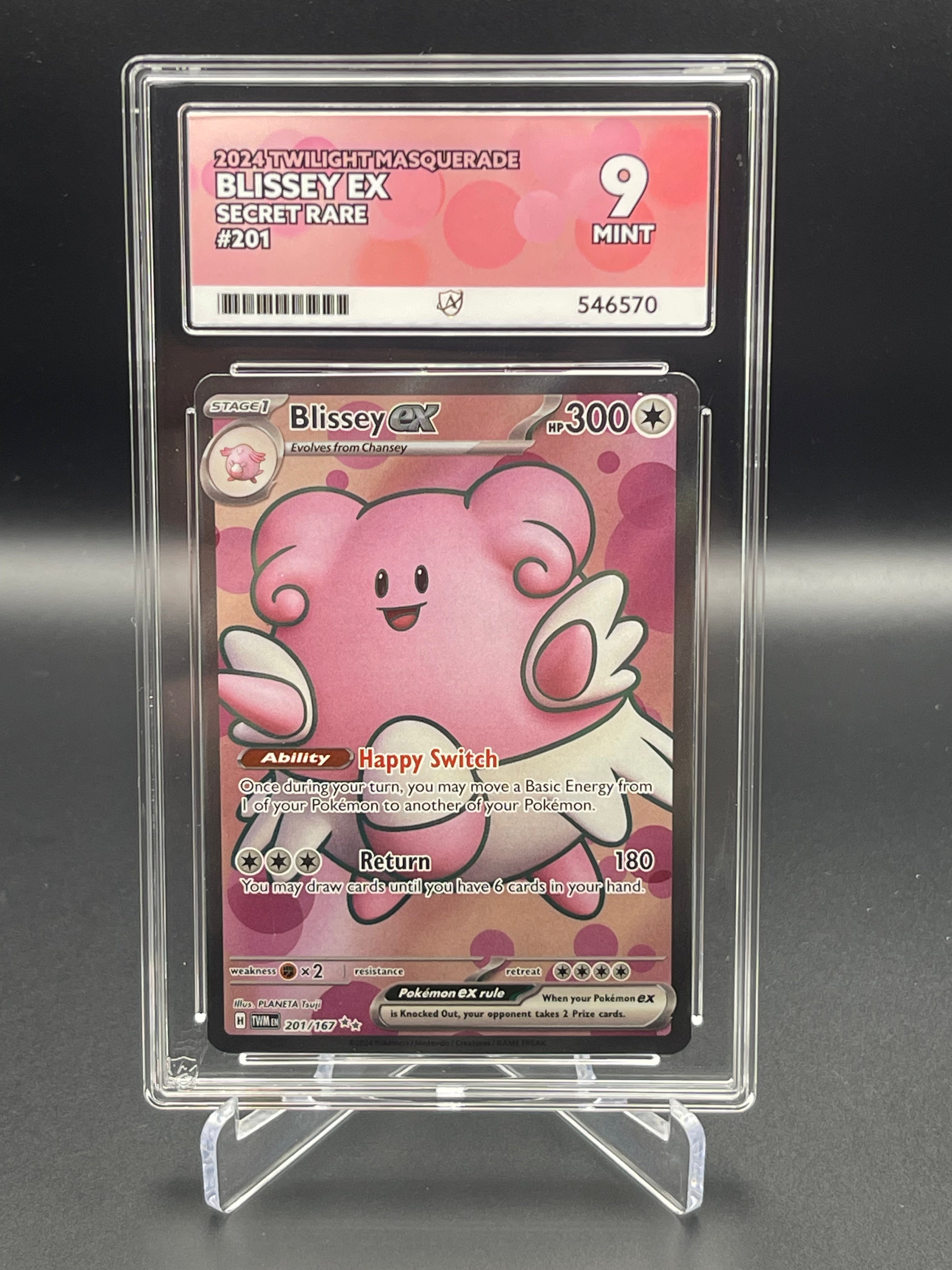 ACE GRADED 9 MINT Blissey 201/167