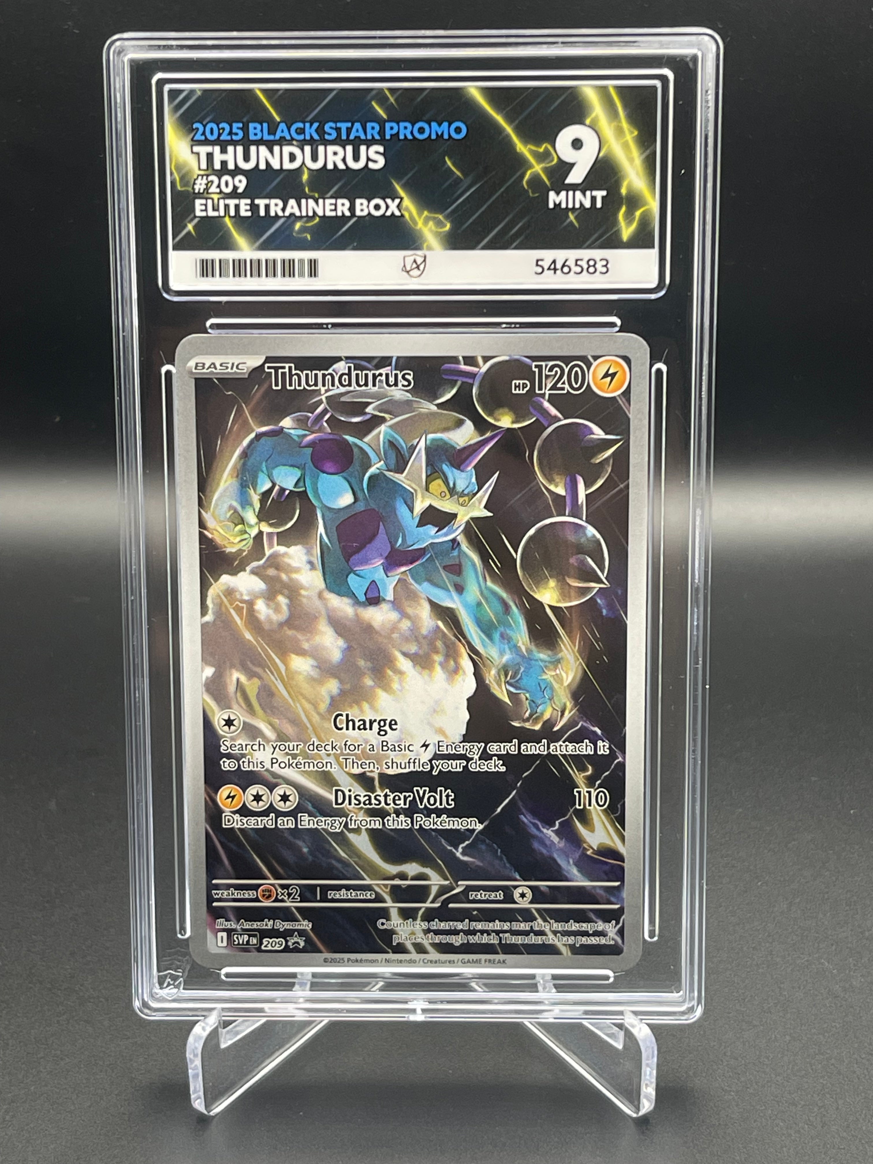 ACE GRADED 9 MINT Thundurus SVP209