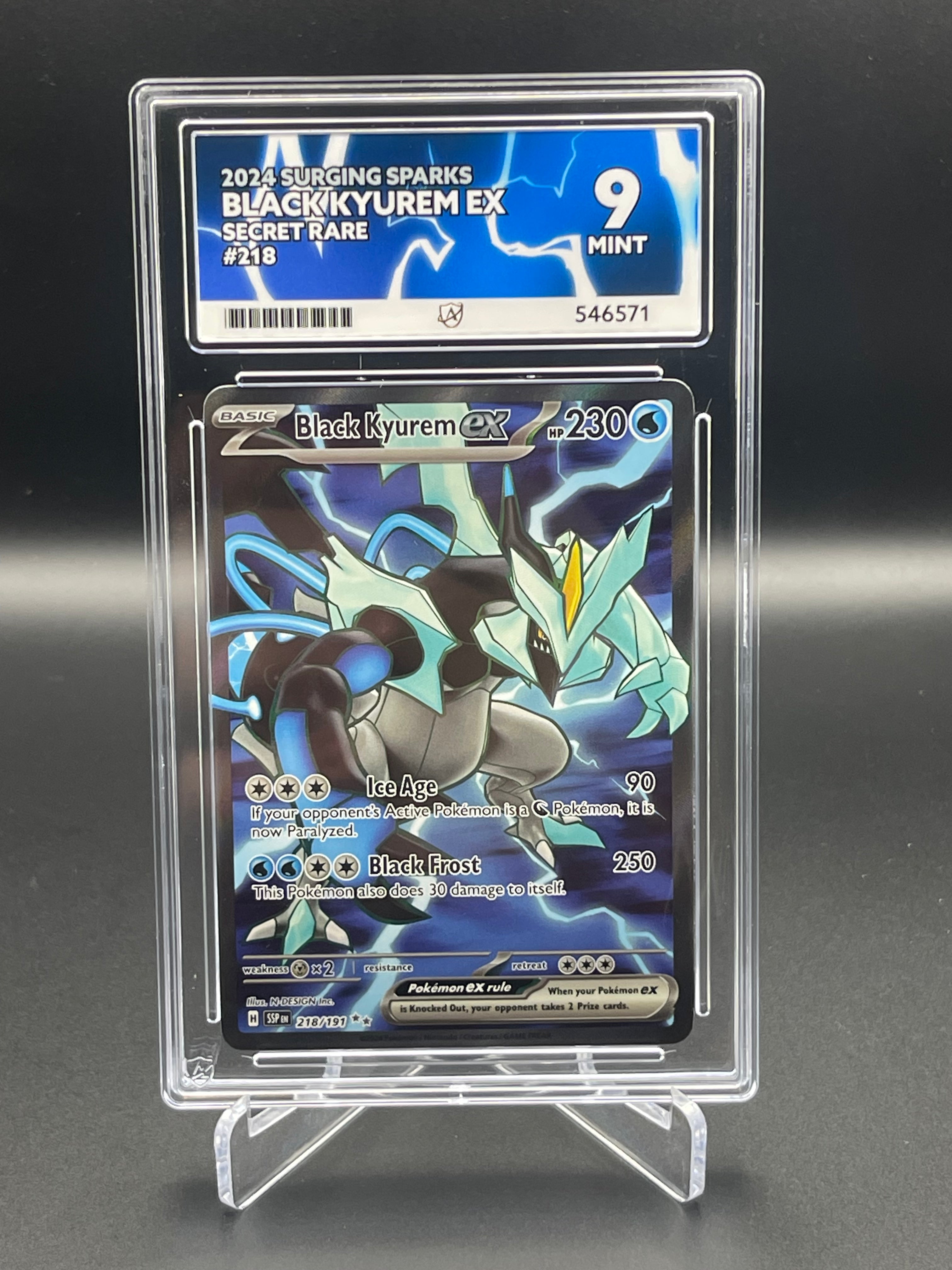 ACE Grade 9 Mint Black Kyurem Ex 218/191