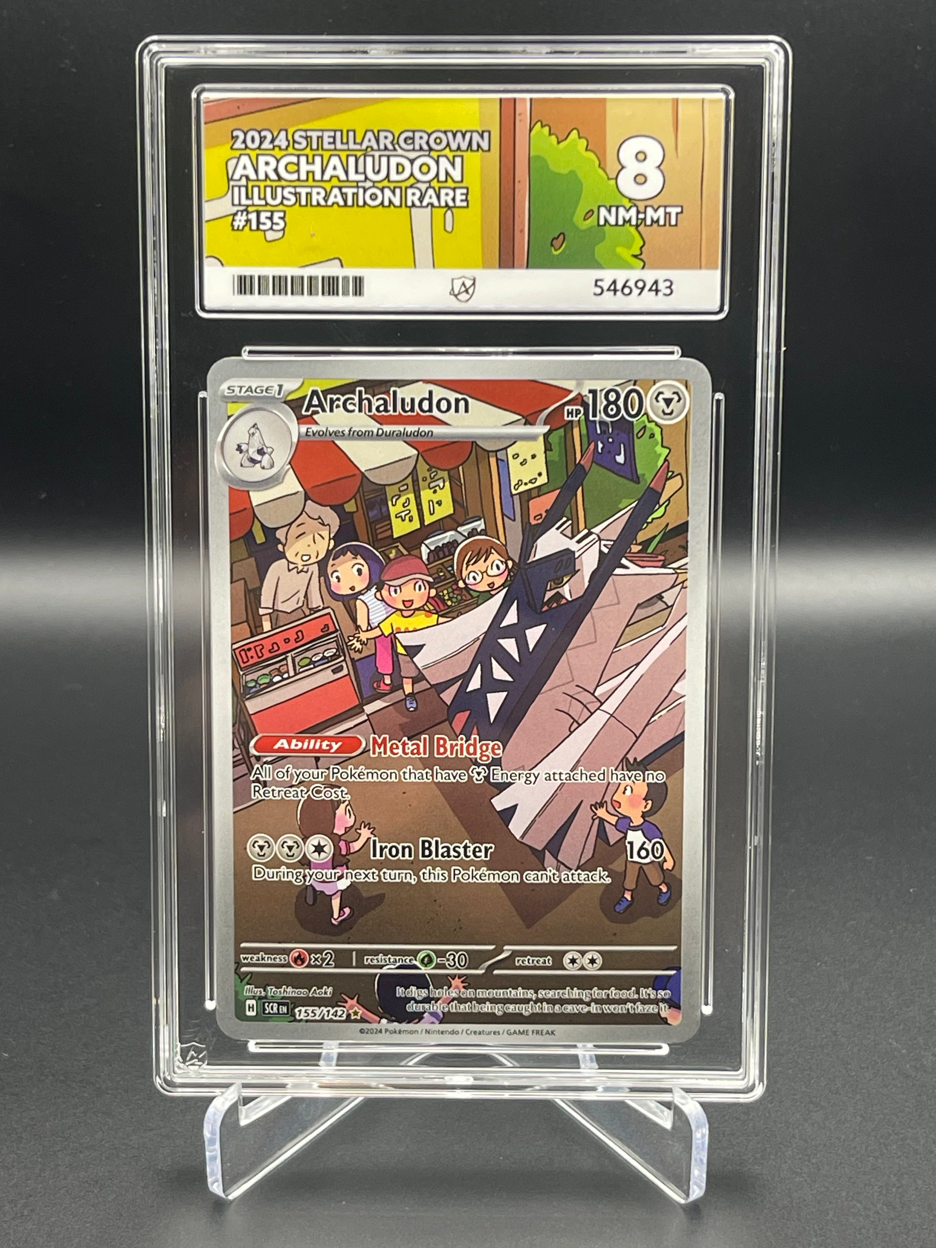 ACE Graded 8 NM-MT Archaludon 155/142