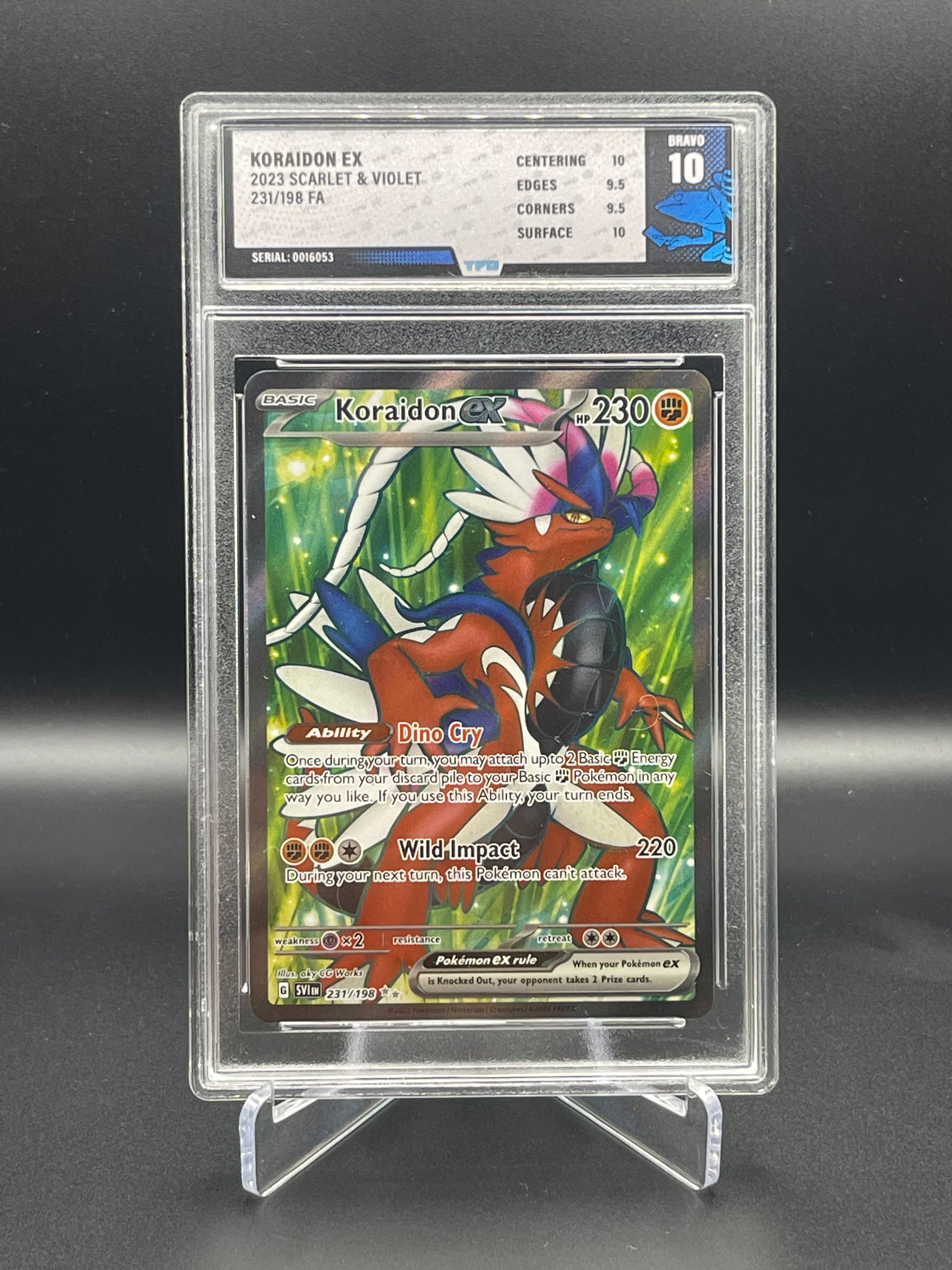 koraidon pokemon card basic Tree Frog Grading 10 231/198 Koraidon – Card Vault TCG