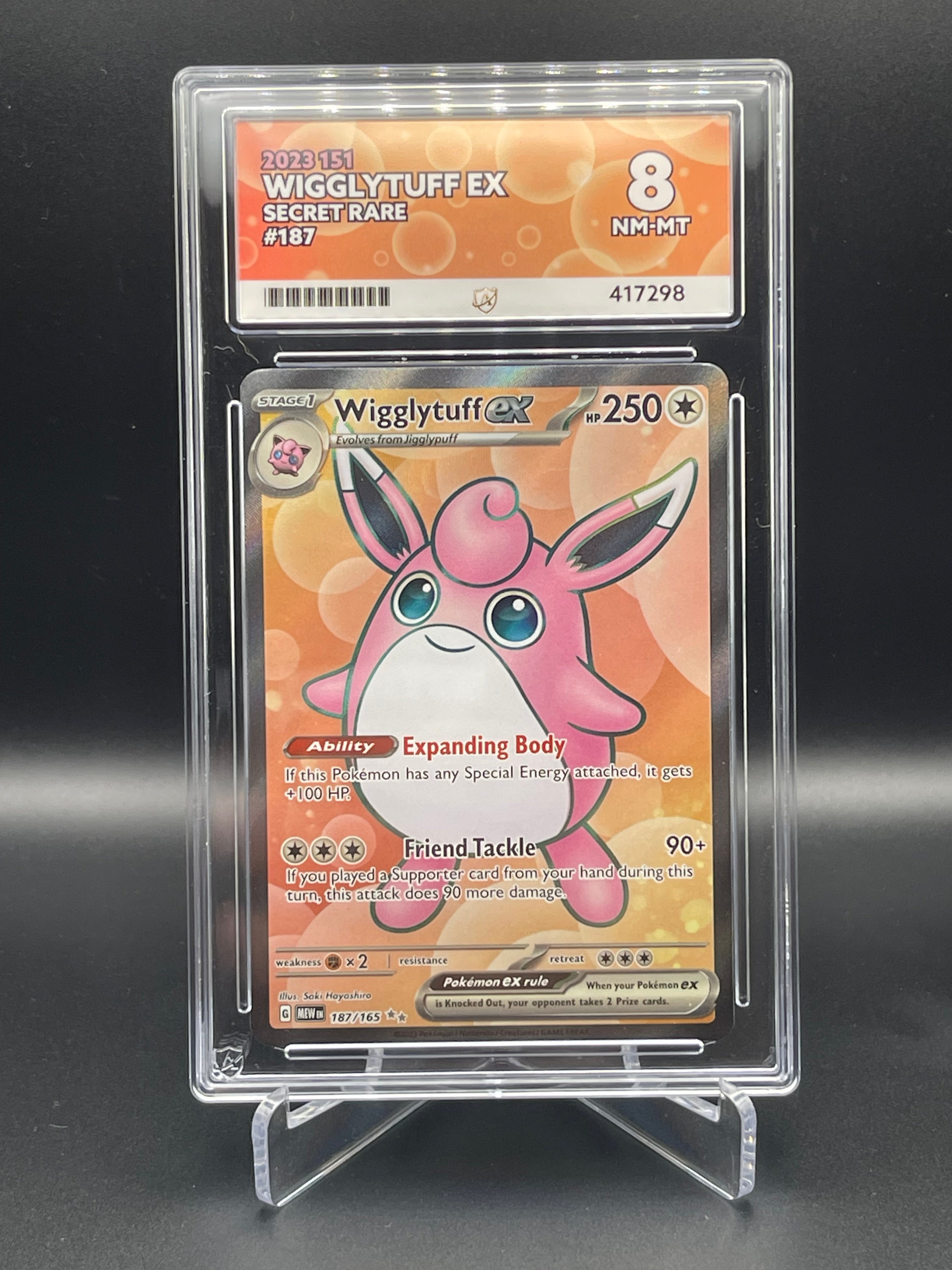 ACE GRADED 8 NM-MT Wigglytuff 187/165