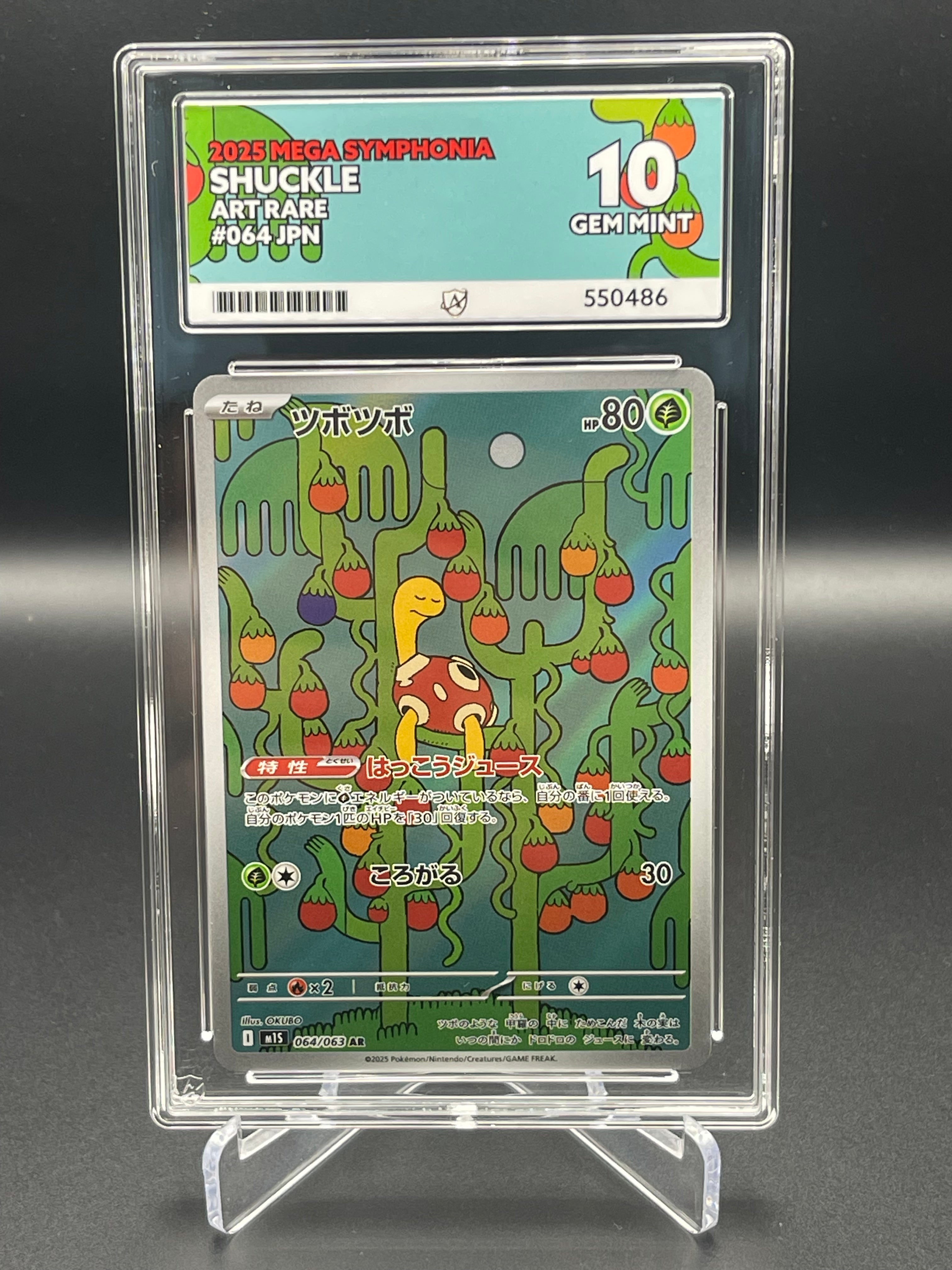 ACE GRADED 10 GEM MINT Shuckle 064/063