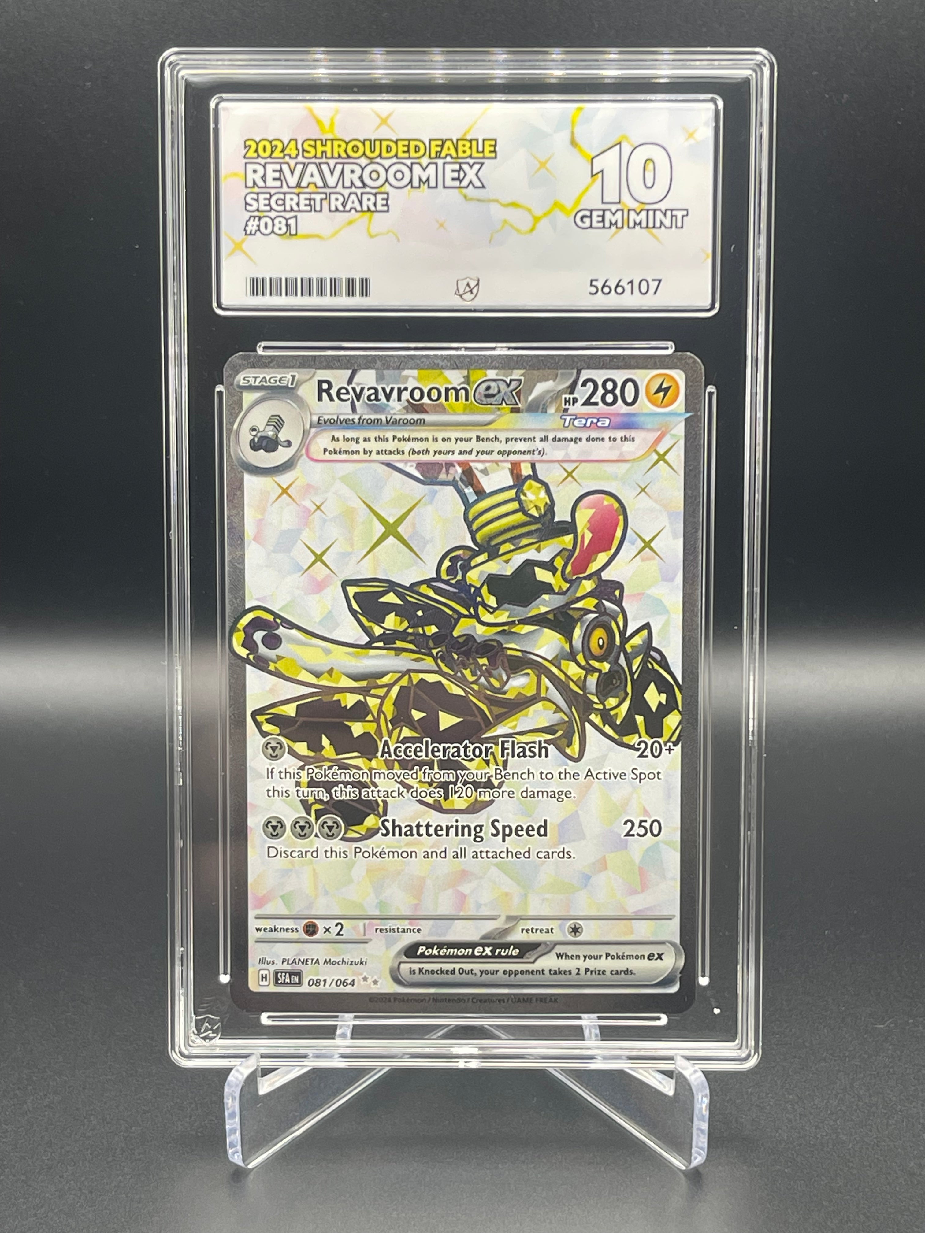 ACE GRADED 10 GEM MINT Revavroom 081/064 Shrouded Fable