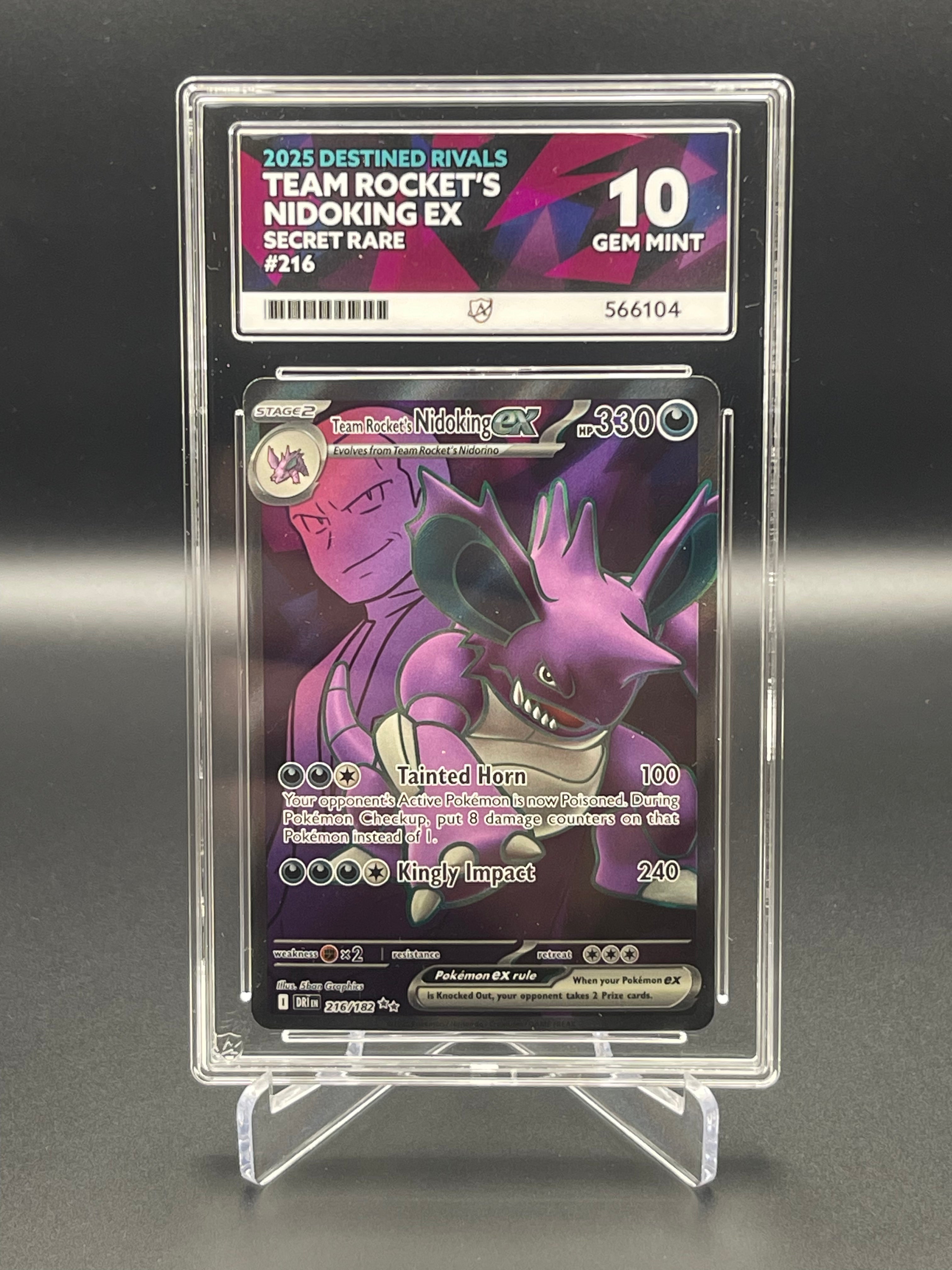 ACE 10 GEM MINT Nidoking 216/182 Destined Rivals