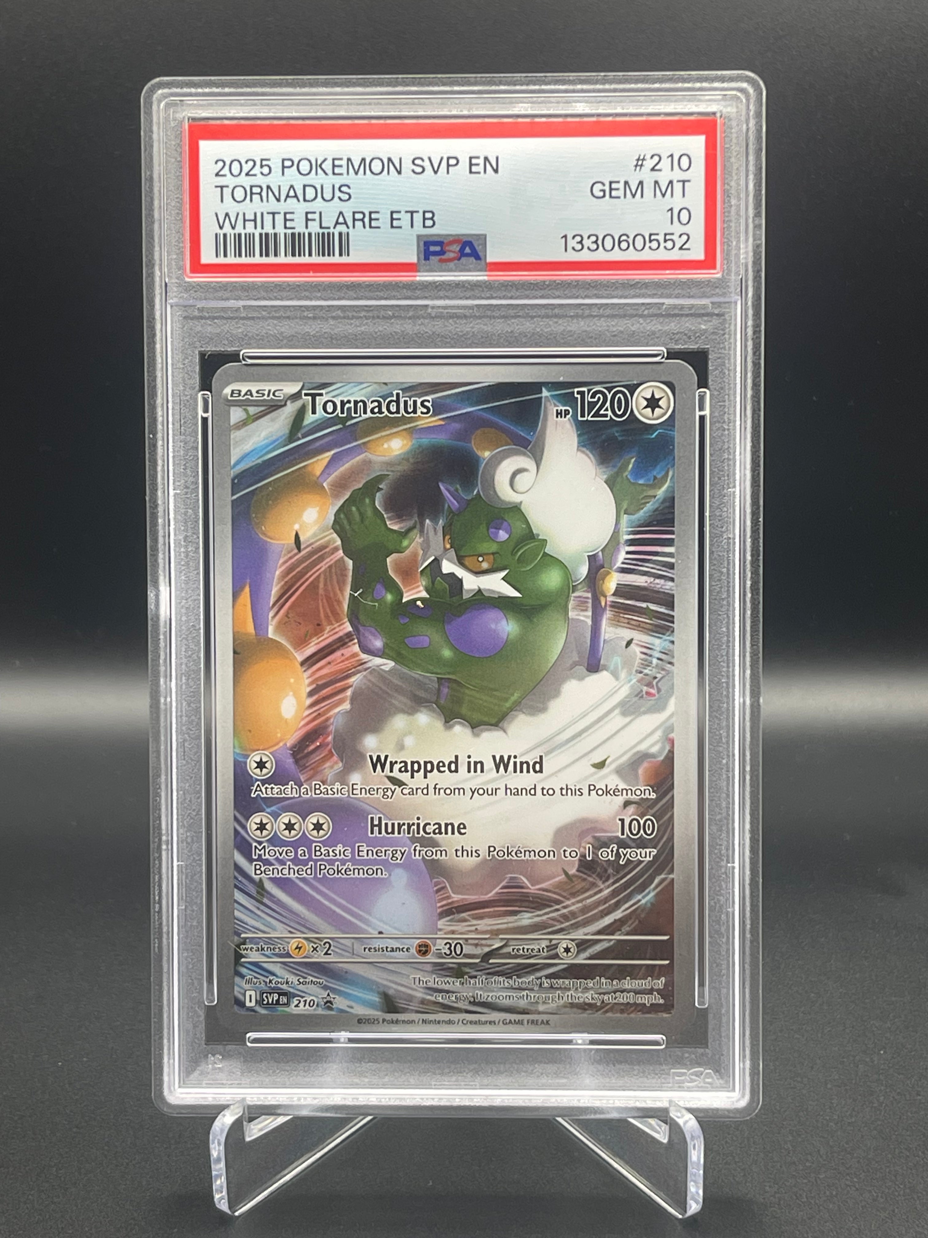 PSA 10 GEM MINT POKEMON TORNADUS SVP 210