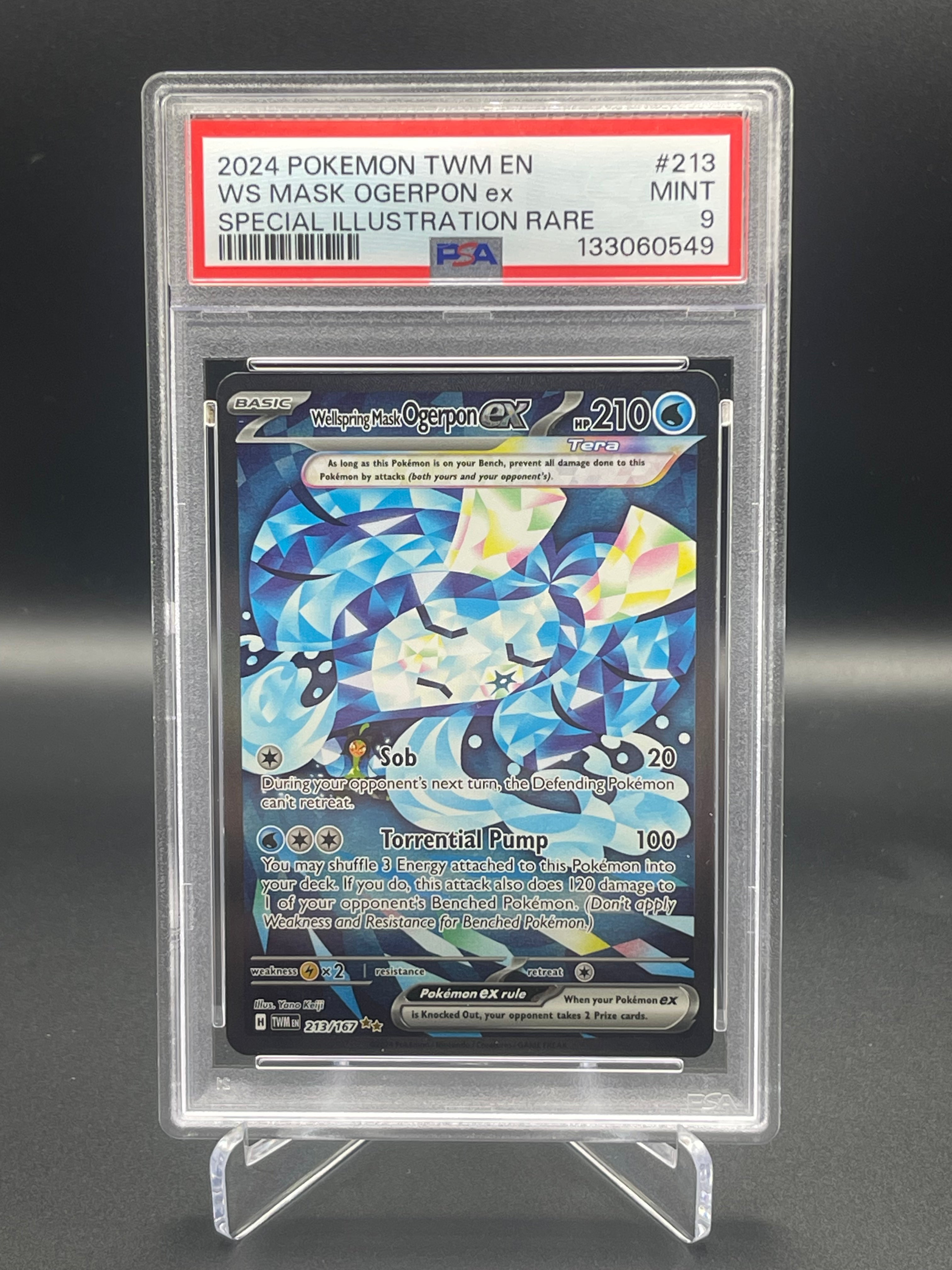 PSA 9 MINT 213/167 Wellspring Mask Ogerpon