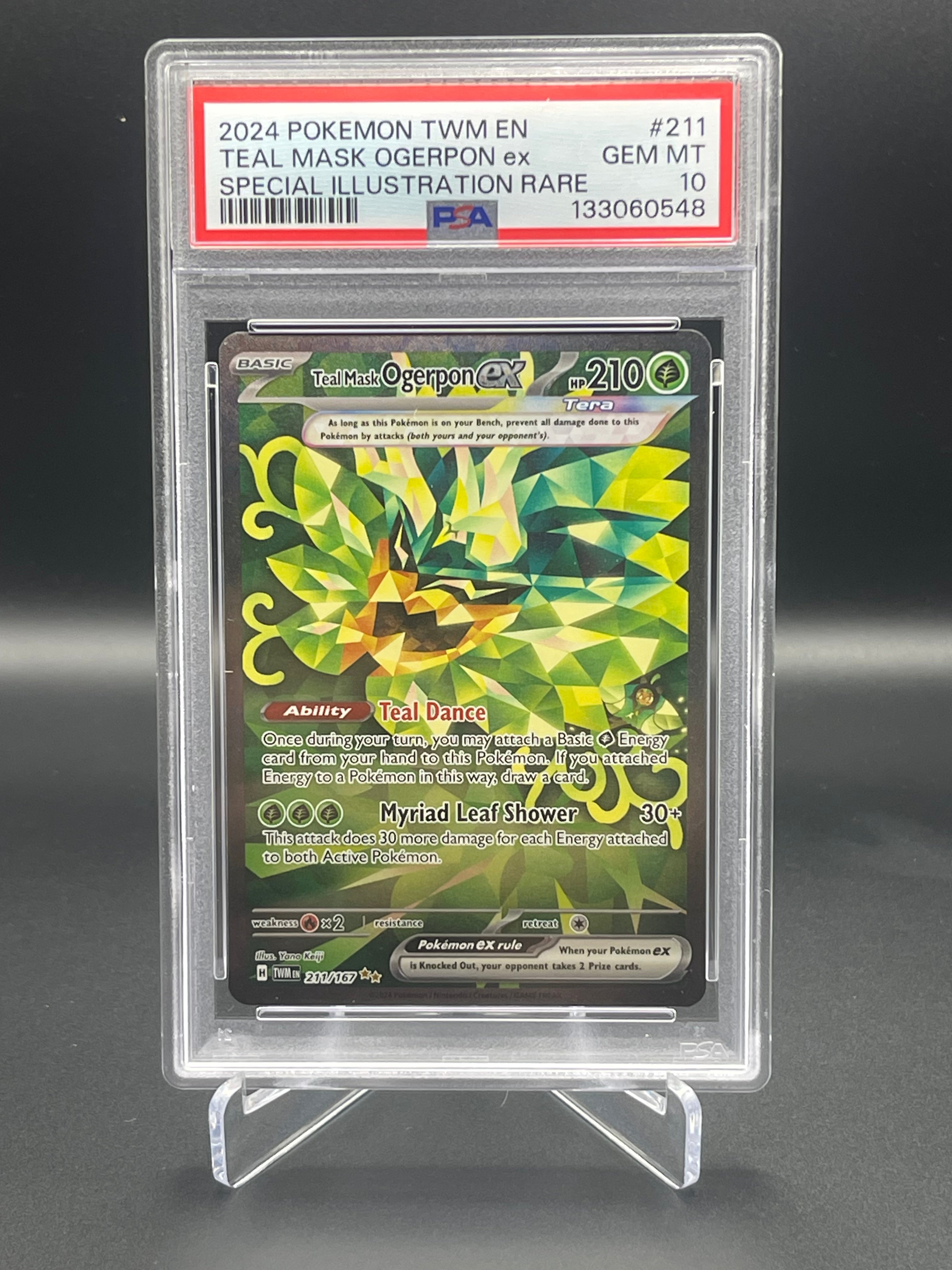 PSA 10 GEM MINT Teal Mask Ogerpon 211/167