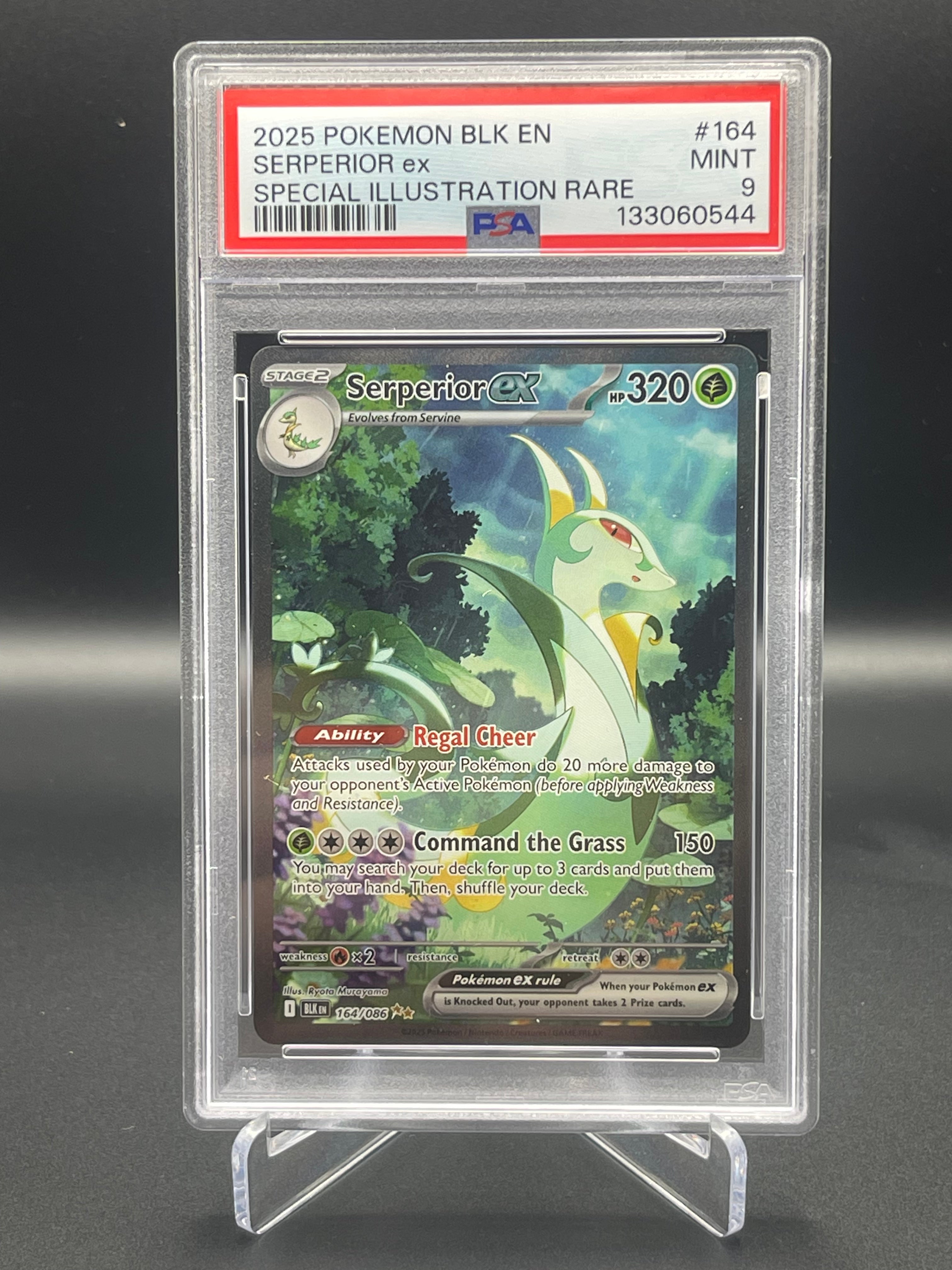 PSA 9 MINT Pokémon Serperior 164/086