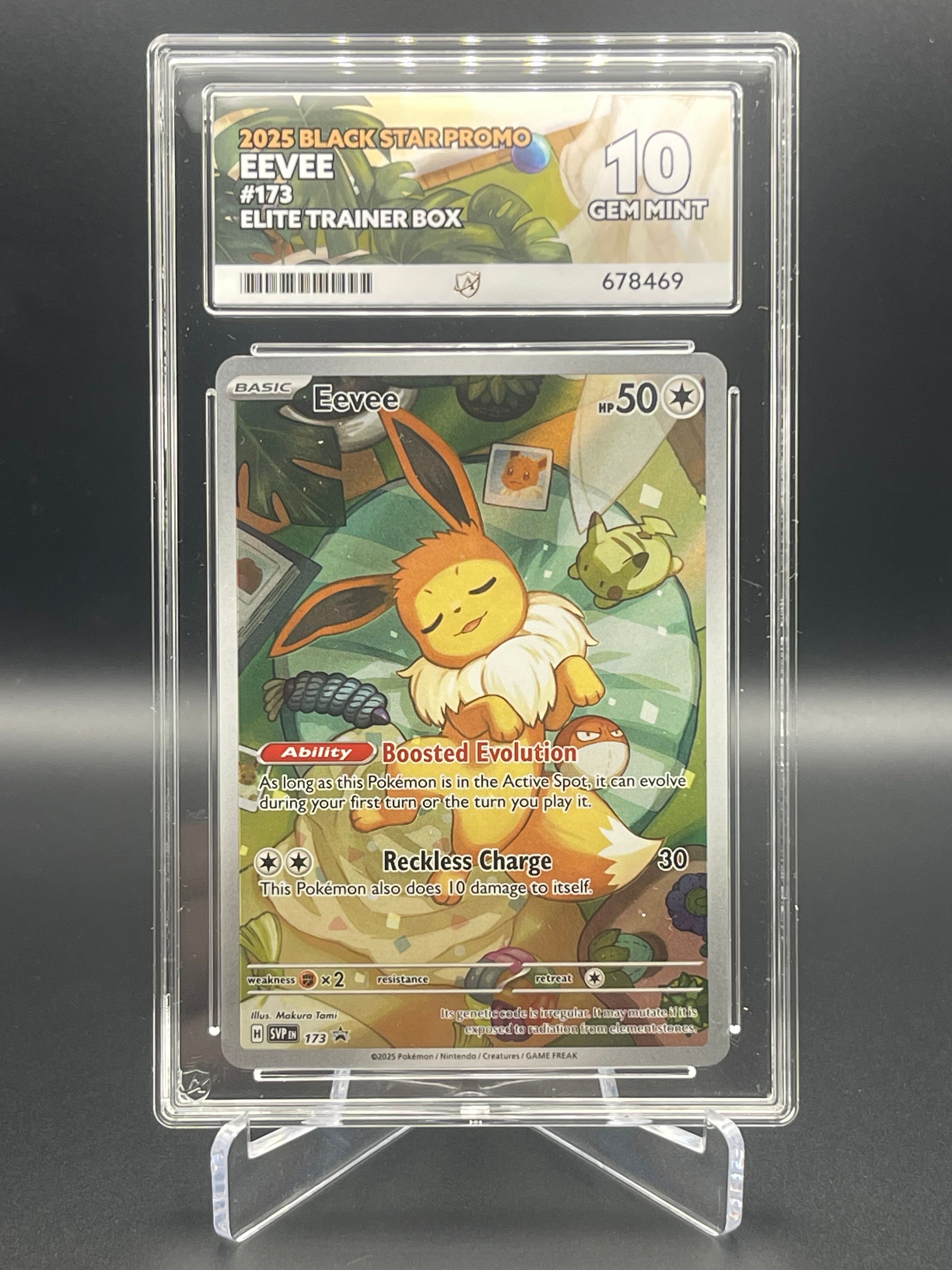 ACE GRADED 10 GEM MINT Eevee Prismatic Evolutions SVP173